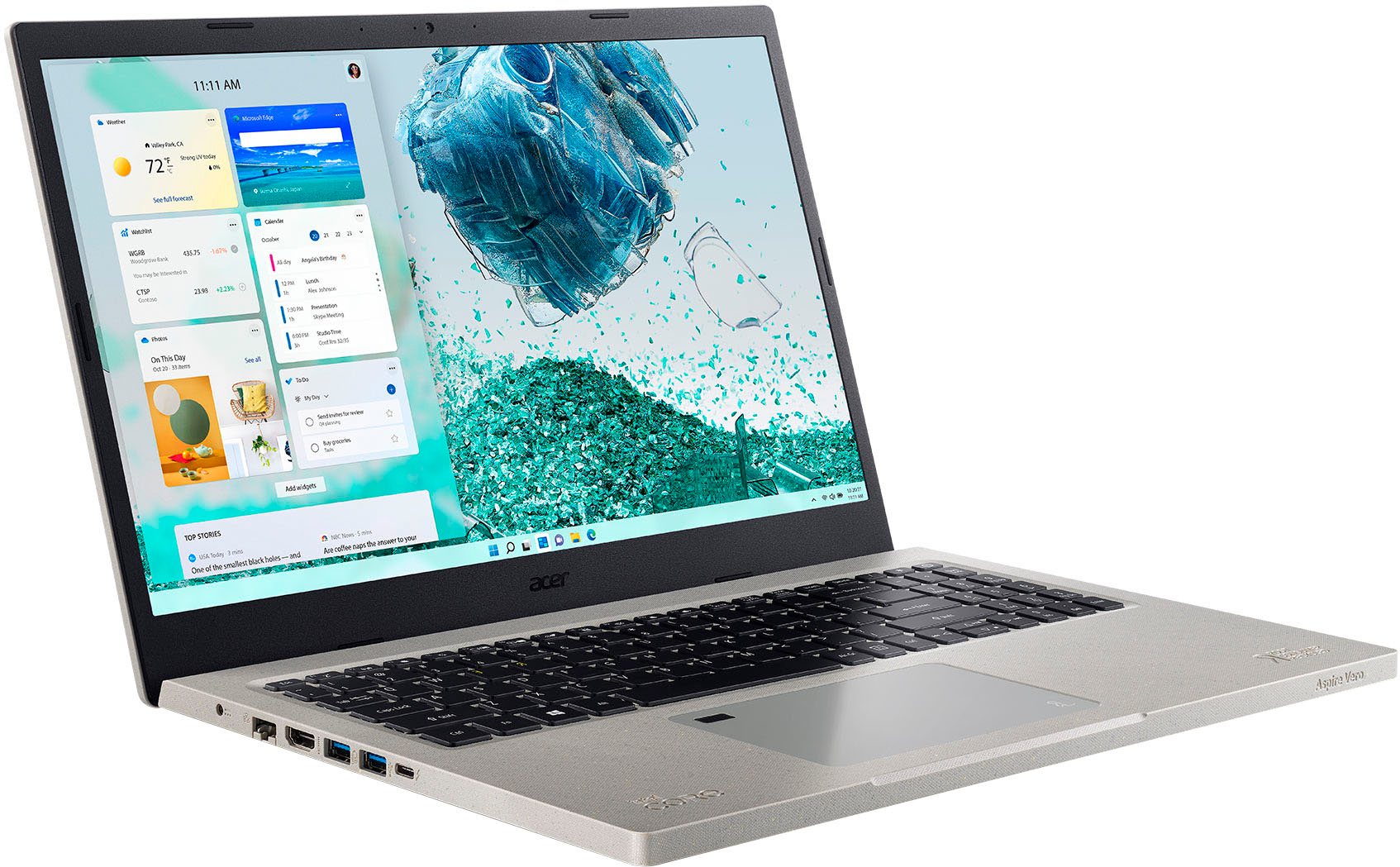 Acer - Aspire Vero - Green PC Laptop - 15.6” Full HD - 12th Gen Intel Core i5-1235U - 8GB DDR4 - 512GB Gen 4 SSD - Gray