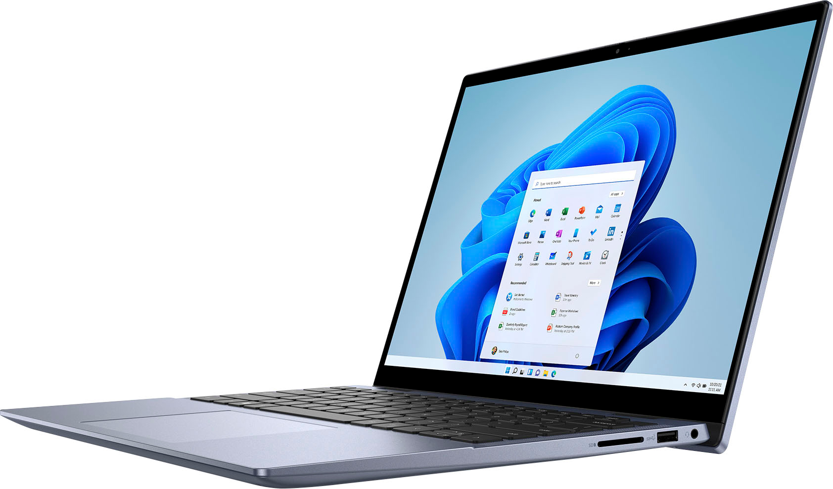 Dell - Inspiron 14.0" 2-in-1 Touch Laptop - AMD Ryzen 7 7730U - 16GB Memory - 1TB SSD - Lavender Blue