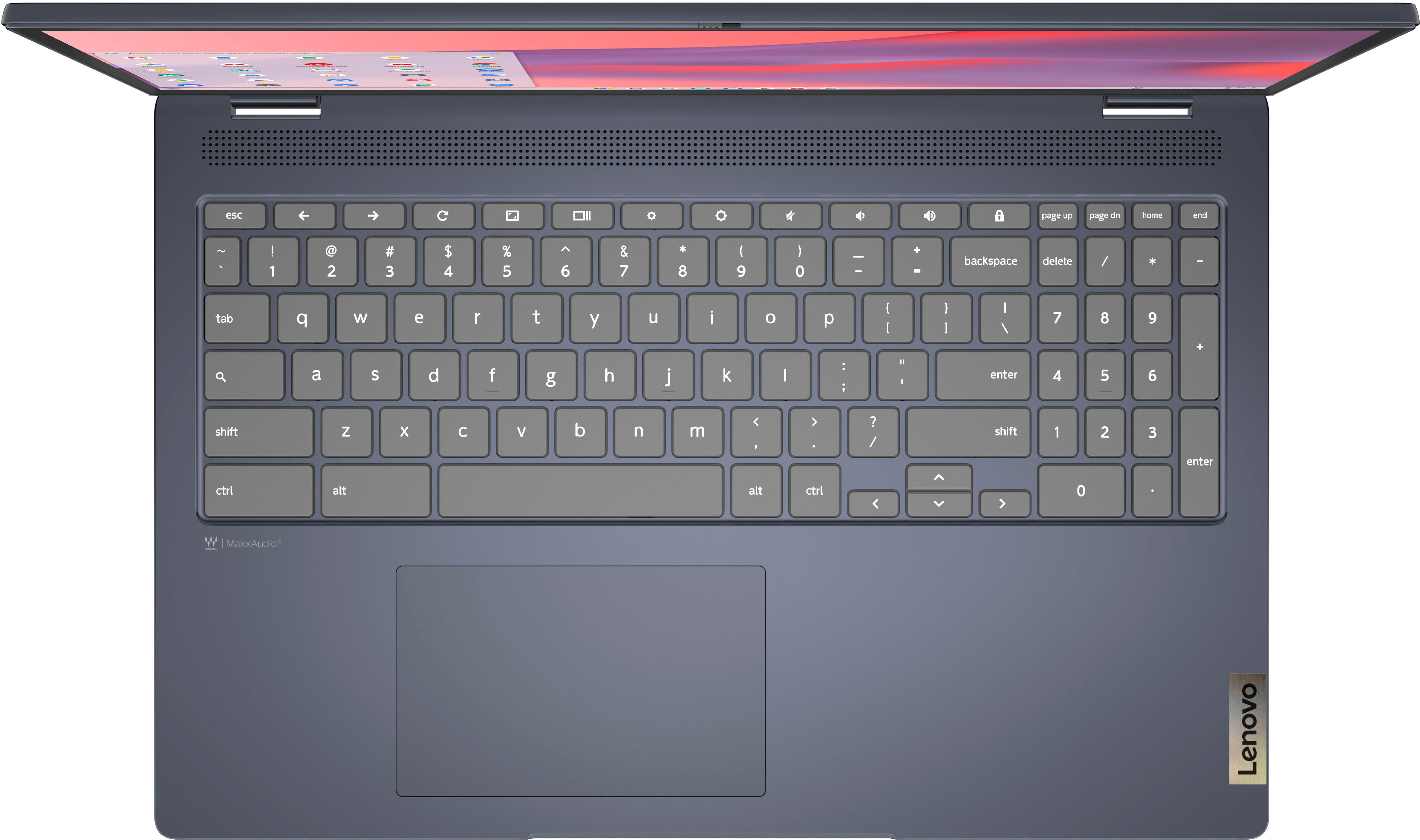 Lenovo - Flex 3 15.6" FHD Touch-Screen Chromebook Laptop - Pentium Silver N6000 with 8GB Memory - 64GB eMMC - Abyss Blue