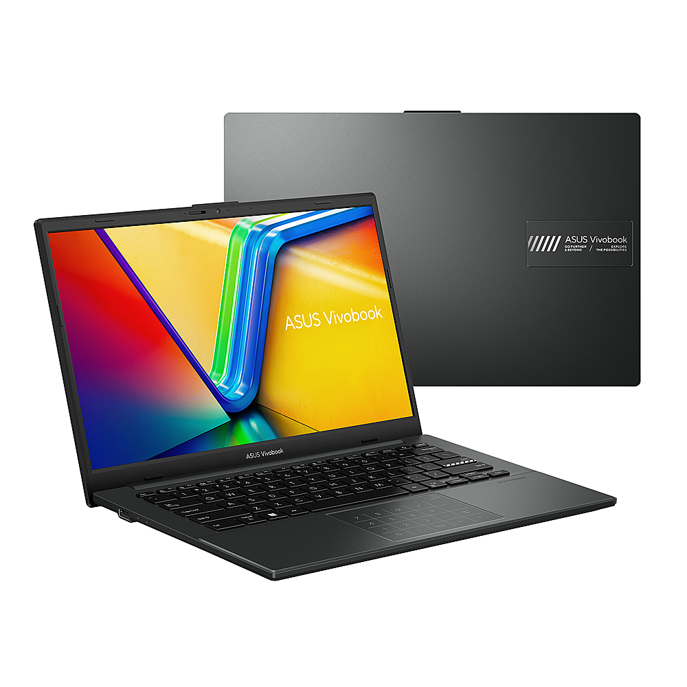 ASUS - Vivobook Go 14" Laptop - AMD Ryzen 3 7320U with 8GB Memory - 256 GB SSD - Mixed Black