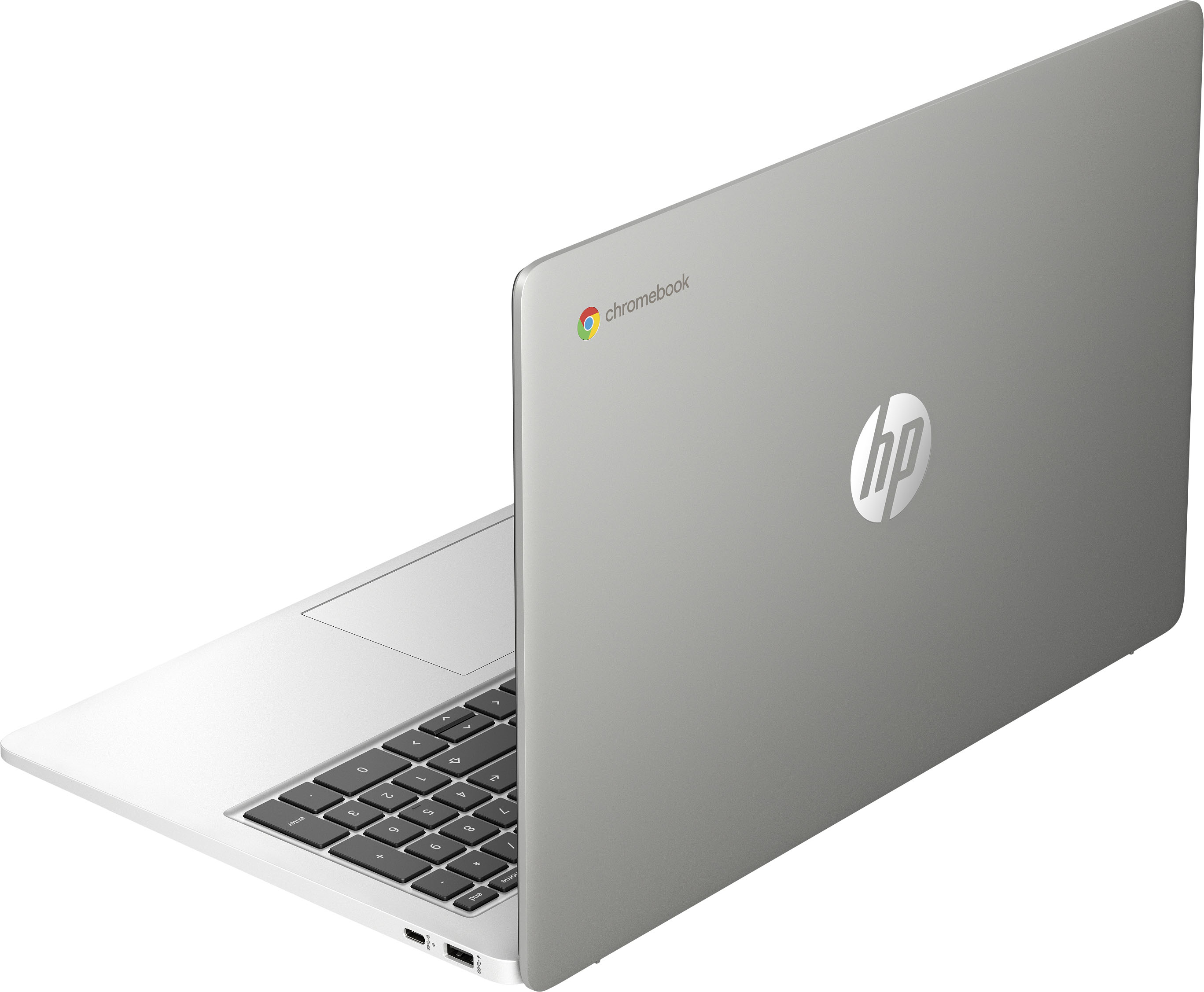 HP - 15.6" Chromebook - Intel Pentium Silver - 8GB Memory - 64GB eMMC - Mineral Silver