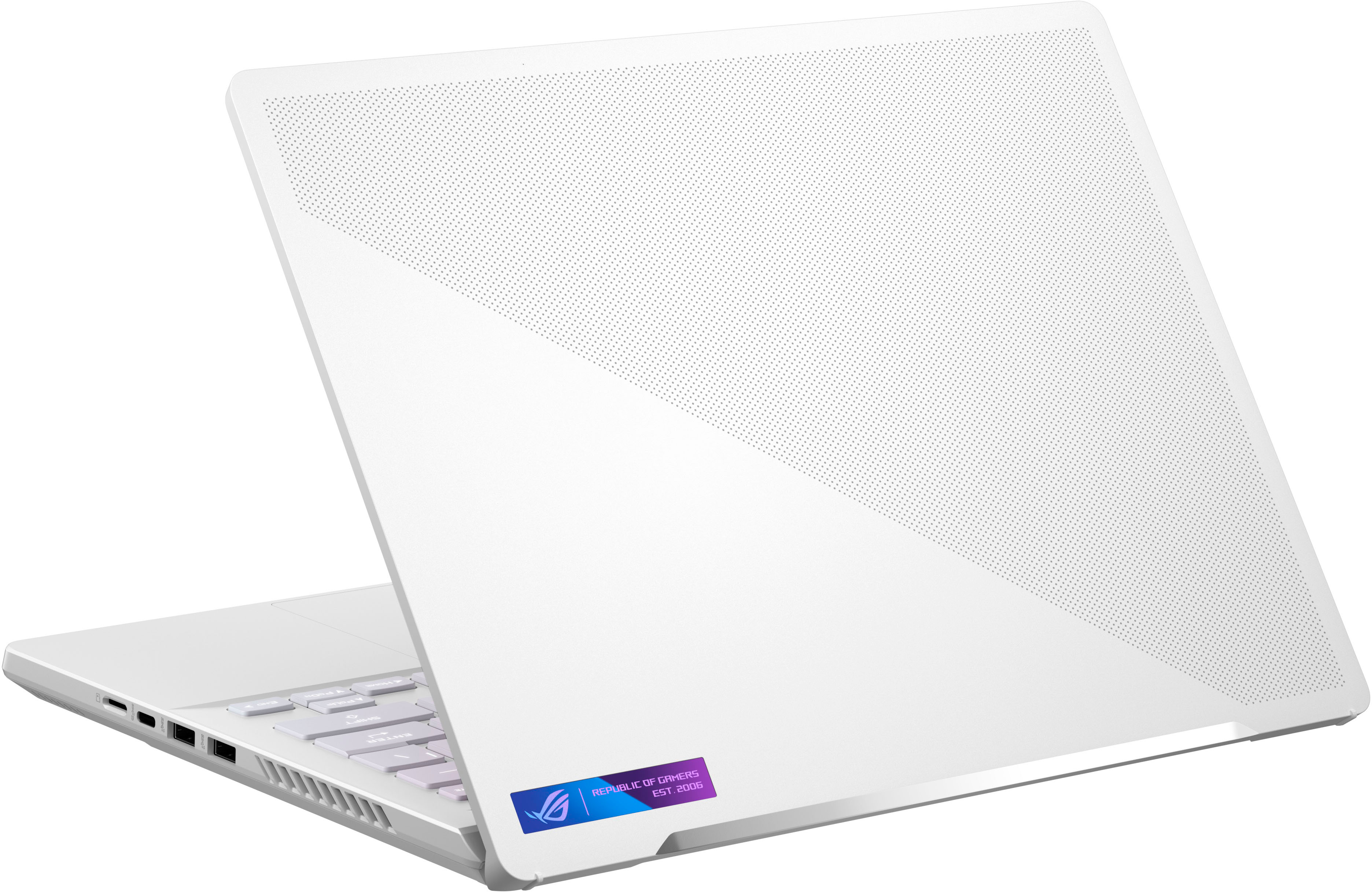 ASUS - ROG Zephyrus 14" WQXGA 120Hz Gaming Laptop - AMD Ryzen 9 - 16GB DDR5 Memory - AMD Radeon RX 6800S - 1TB PCIe 4.0 SSD - Moonlight White