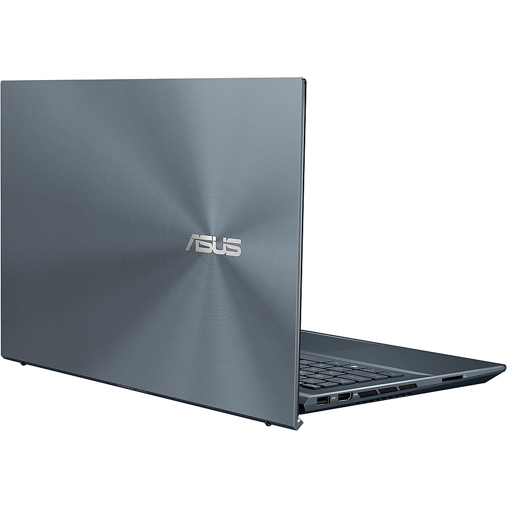 ASUS - ZenBook Pro 15.6" Touch-Screen Laptop - AMD Ryzen 9 - 16 GB Memory - NVIDIA GeForce RTX 3050 Ti - Pine Gray