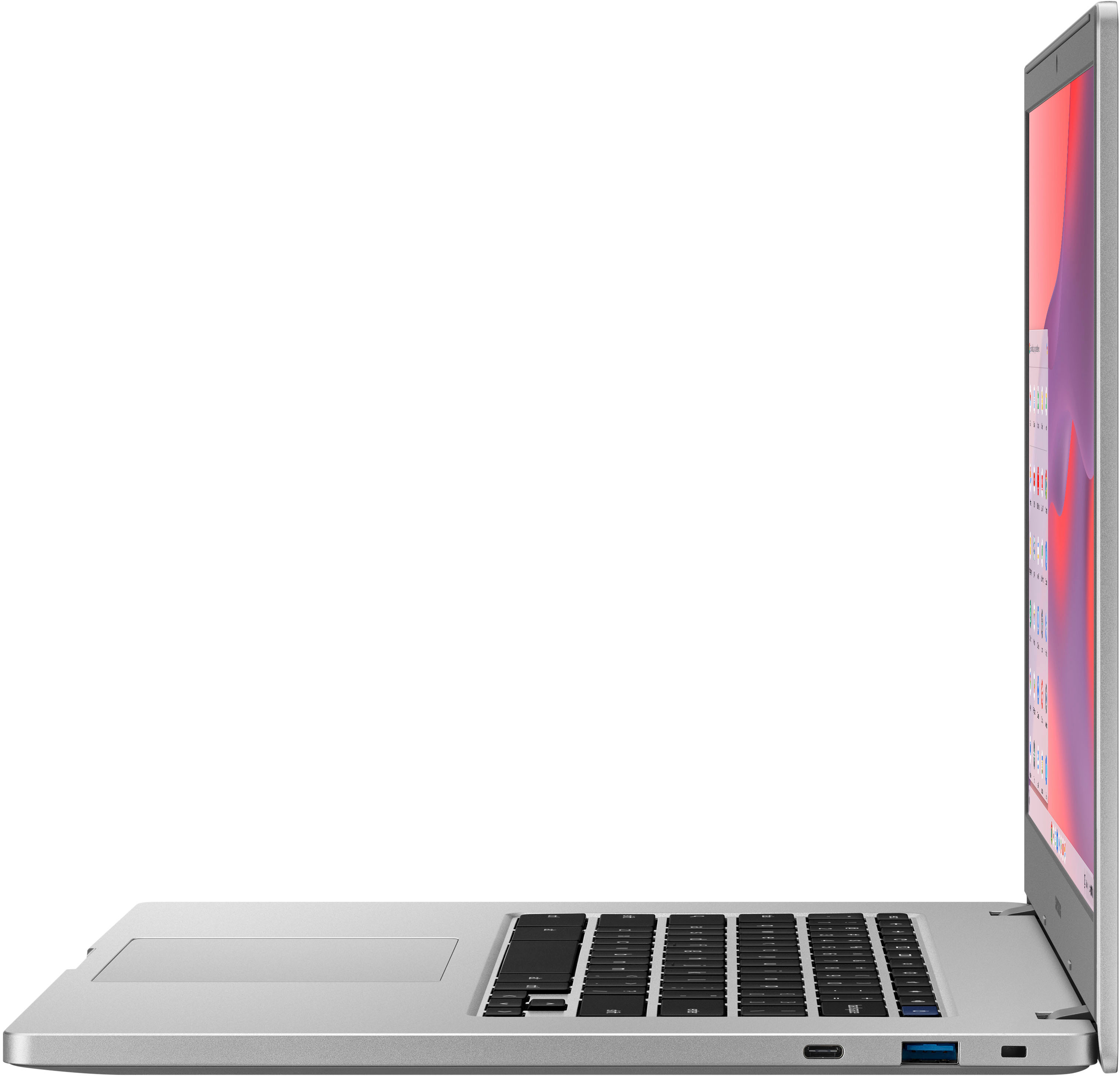 Samsung - 15.6" Chromebook - Intel Celeron - 4GB Memory - 128GB eMMC Flash Memory - Platinum Titan