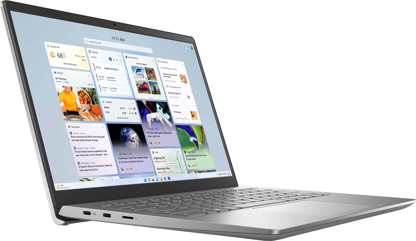 Dell - Inspiron 3420 14" Touch Laptop - Snapdragon 8cx Gen 2 - 8GB Memory - 256GB Solid State Drive - Platinum Silver