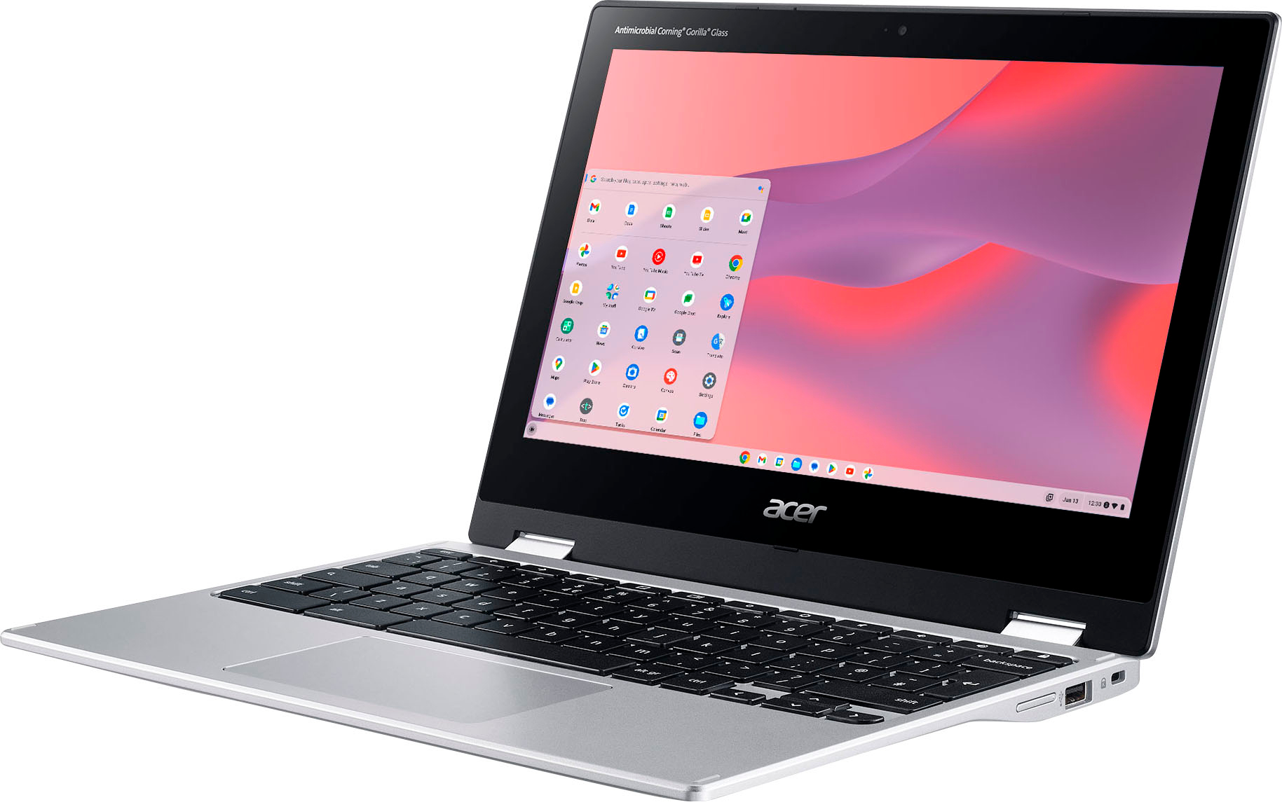 Acer - Chromebook Spin 311 – 11.6" 2-in-1 Touch Screen Laptop - MediaTek Kompanio 500 MT8183C – 4GB LPDDR4X – 64GB eMMC - Pure Silver