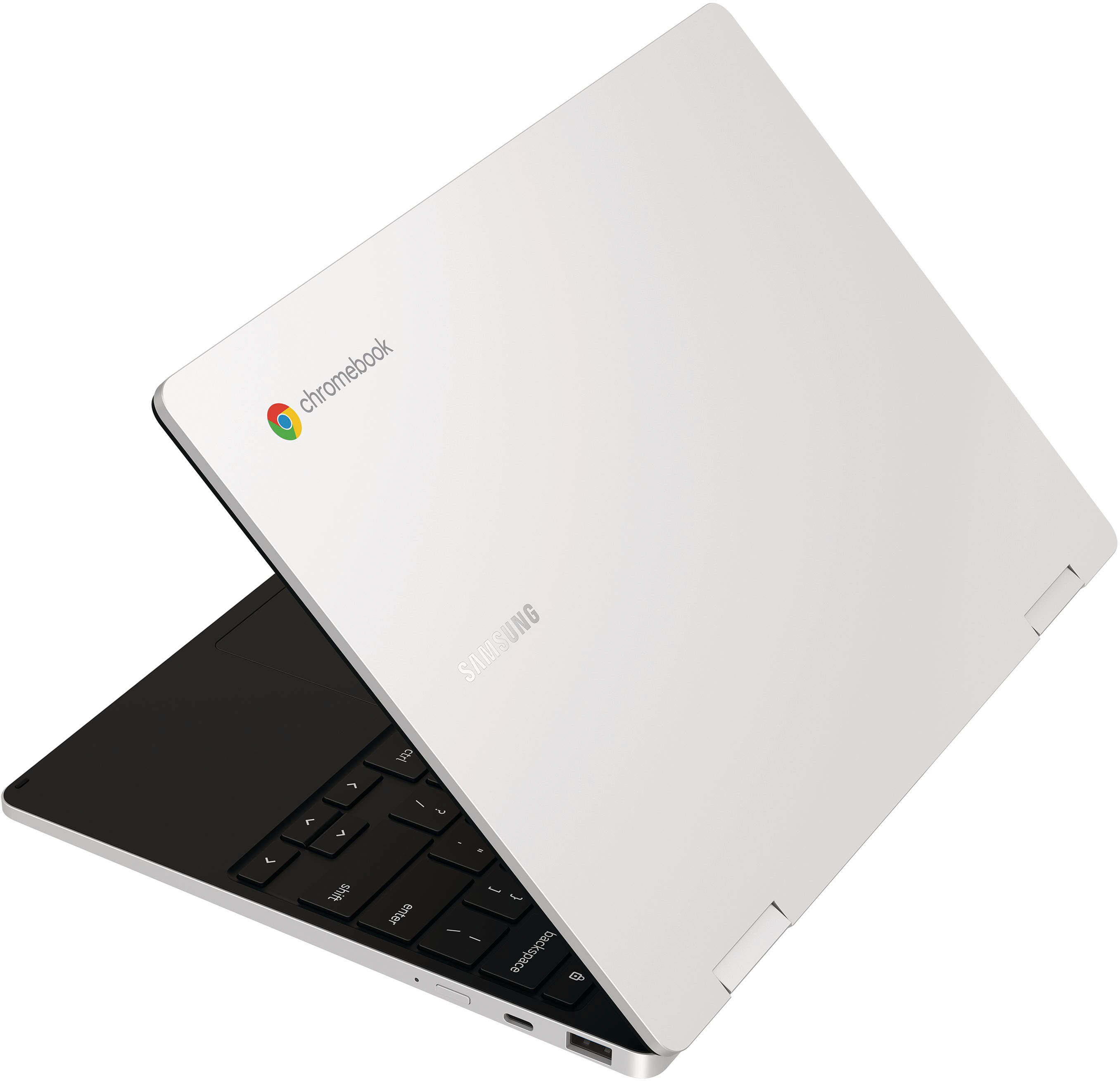 Samsung - Galaxy Chromebook 2 360 12.4" LED 2-in-1 Touch Screen Laptop - Intel Celeron- 4GB Memory -Intel UHD Graphics- 128GB - Silver