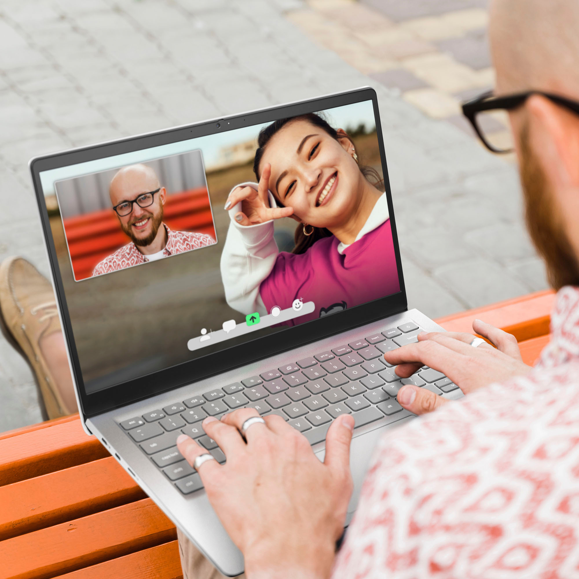 Dell - Inspiron 3420 14" Touch Laptop - Snapdragon 8cx Gen 2 - 8GB Memory - 256GB Solid State Drive - Platinum Silver