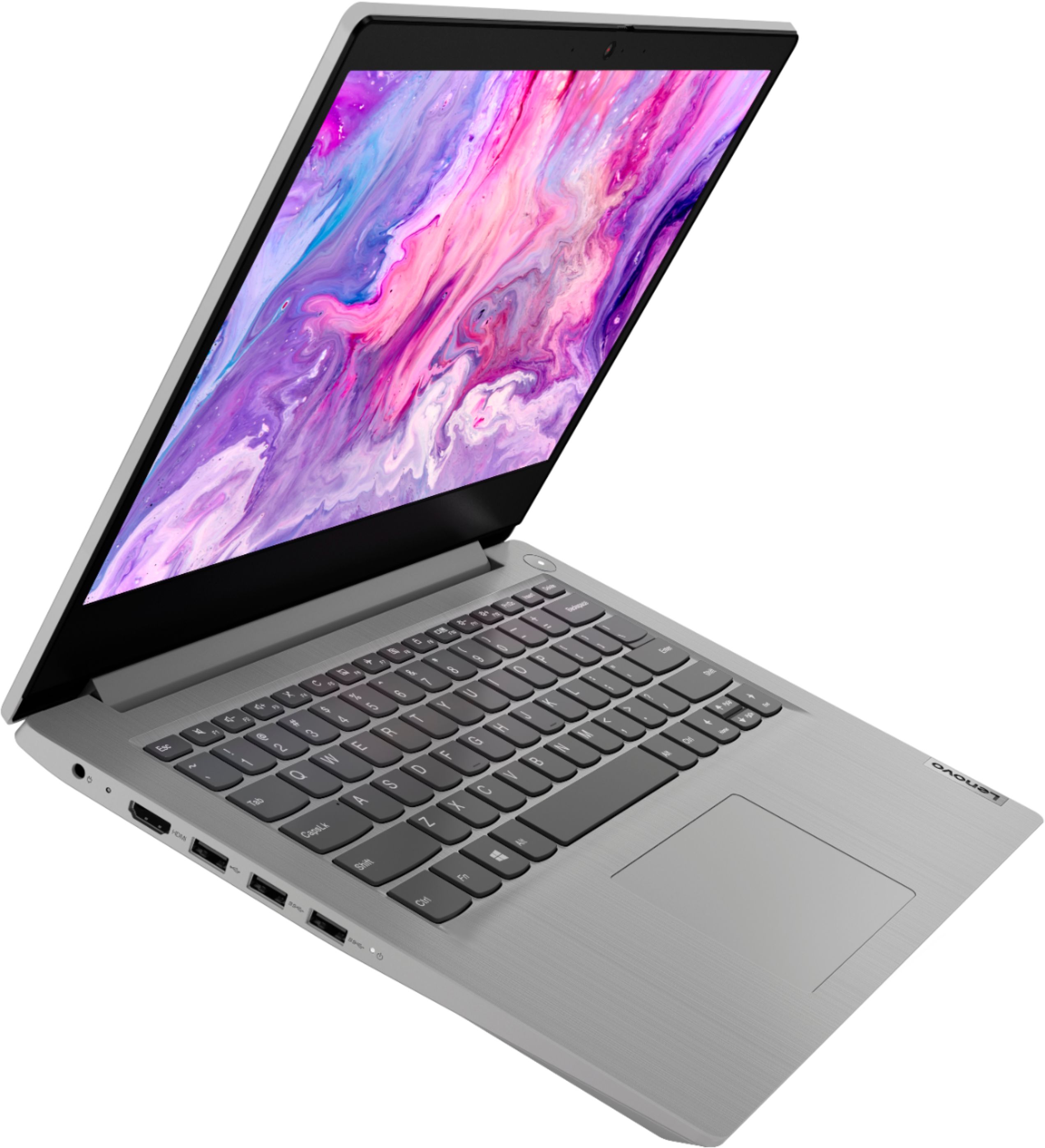 Lenovo - Ideapad 3 14" Laptop - Intel Pentium Silver N5030 - 4GB Memory - 128GB SSD - Platinum Grey