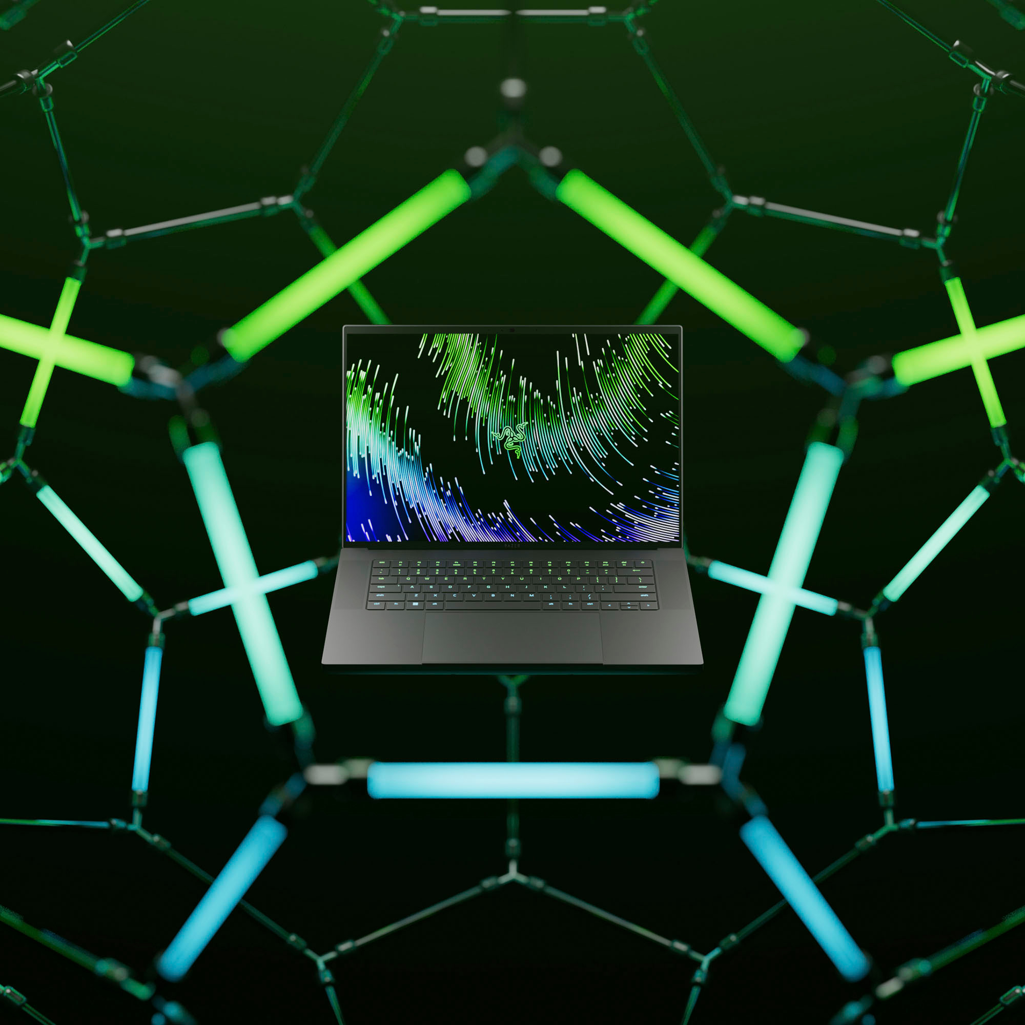 Razer - Blade 16 - 16'' Gaming Laptop - Dual Mini LED 4K UHD+FHD - Intel i9 HX - NVIDIA GeForce RTX 4070 - 32GB RAM - 1TB SSD - Black