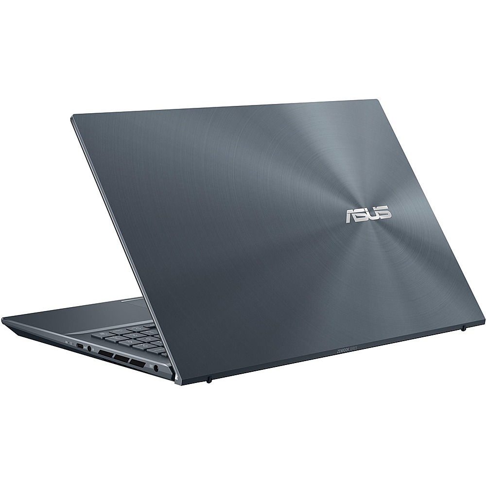 ASUS - ZenBook Pro 15.6" Touch-Screen Laptop - AMD Ryzen 9 - 16 GB Memory - NVIDIA GeForce RTX 3050 Ti - Pine Gray