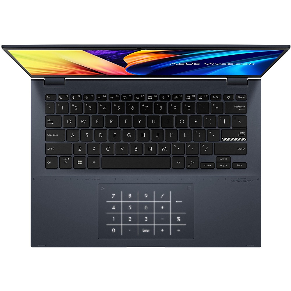 ASUS - Vivobook S 14 Flip TN3402 14" Laptop - AMD Ryzen 7 - Memory - 1 TB SSD - Quiet Blue