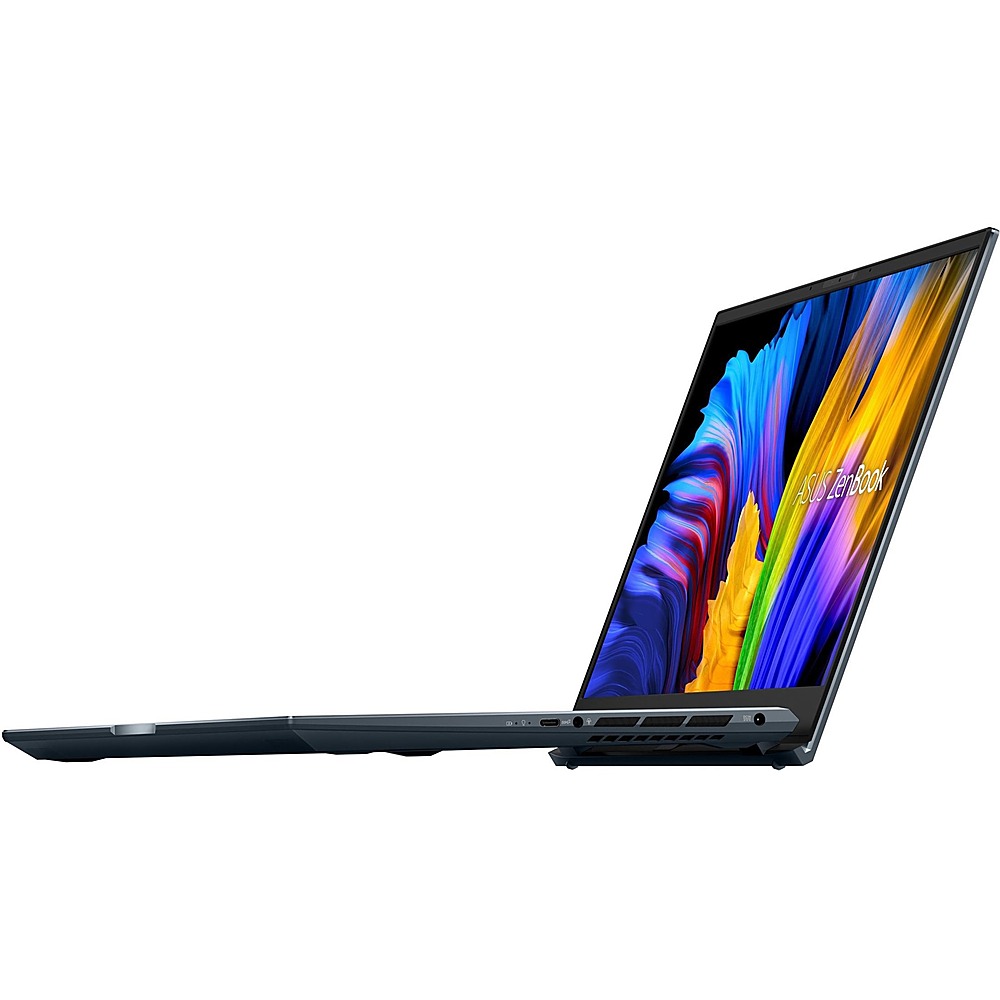 ASUS - ZenBook Pro 15.6" Touch-Screen Laptop - AMD Ryzen 9 - 16 GB Memory - NVIDIA GeForce RTX 3050 Ti - Pine Gray