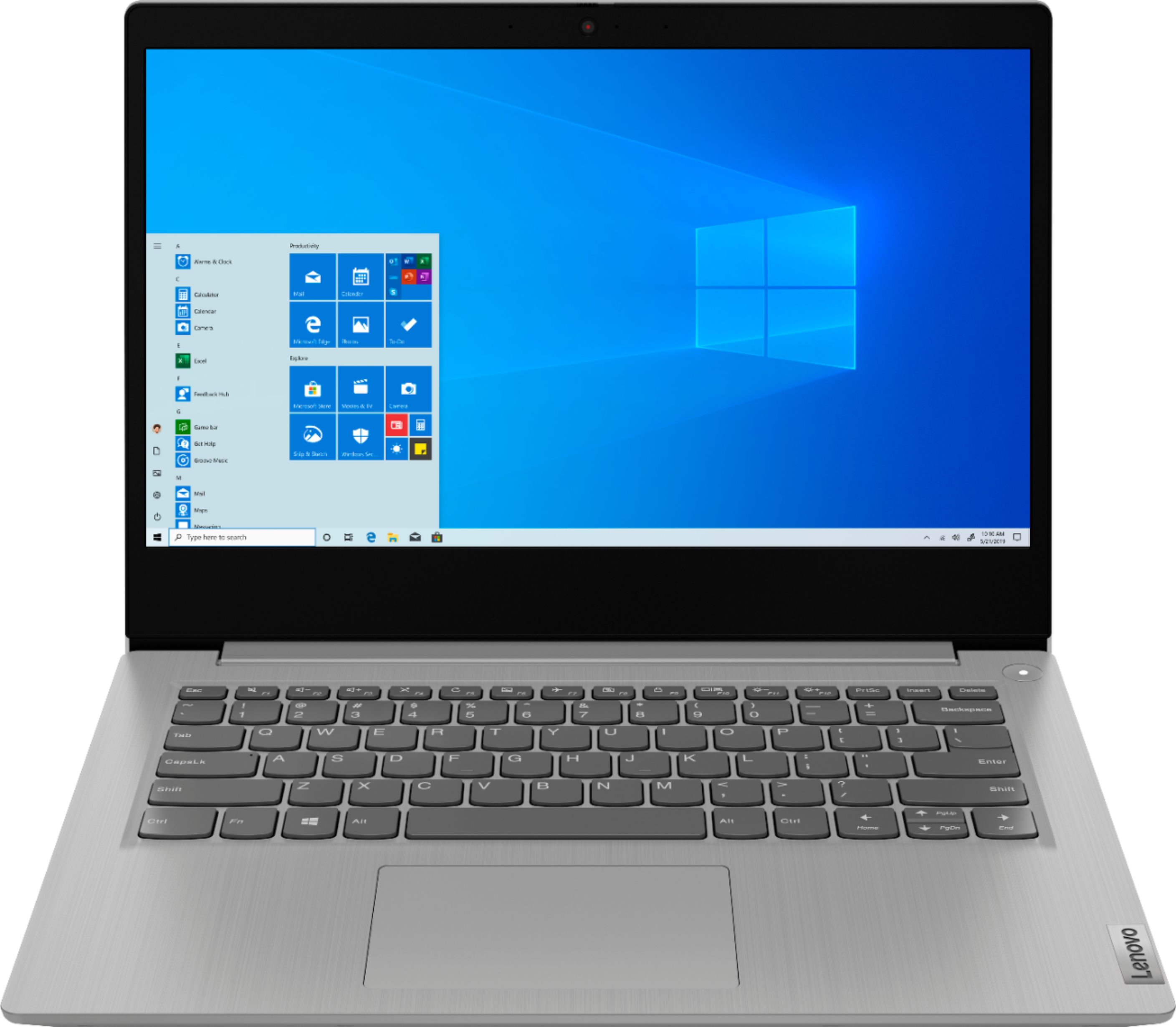 Lenovo - Ideapad 3 14" Laptop - Intel Pentium Silver N5030 - 4GB Memory - 128GB SSD - Platinum Grey