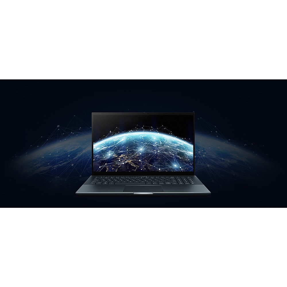ASUS - ZenBook Pro 15.6" Touch-Screen Laptop - AMD Ryzen 9 - 16 GB Memory - NVIDIA GeForce RTX 3050 Ti - Pine Gray