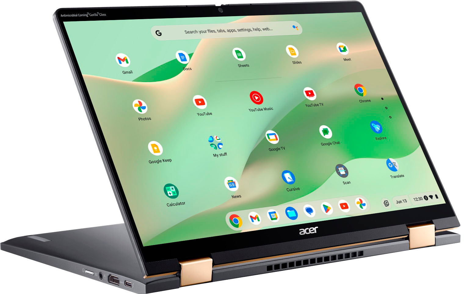 Acer - Chromebook Spin 714 Intel Evo Laptop - 14" 1920 x 1200 2-in-1 Touch - Intel i5-1335U – 8GB LPDDR4X – 256GB SSD–Wi-Fi 6E - Steel Gray