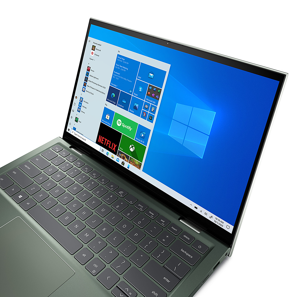 Dell - Inspiron 7415 14" FHD 2-in-1 Touch-Screen Laptop - AMD Ryzen 7 - 16GB Memory - 512GB SSD - Green