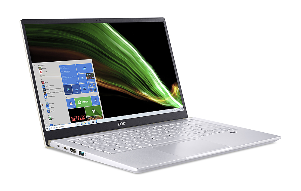 Acer - Swift X SFX14-14" FHD Laptop- AMD Ryzen 5 5600U - NVIDIA GeForce RTX 3050 -8GB LPDDR4X-512GB NVMe SSD - Gold