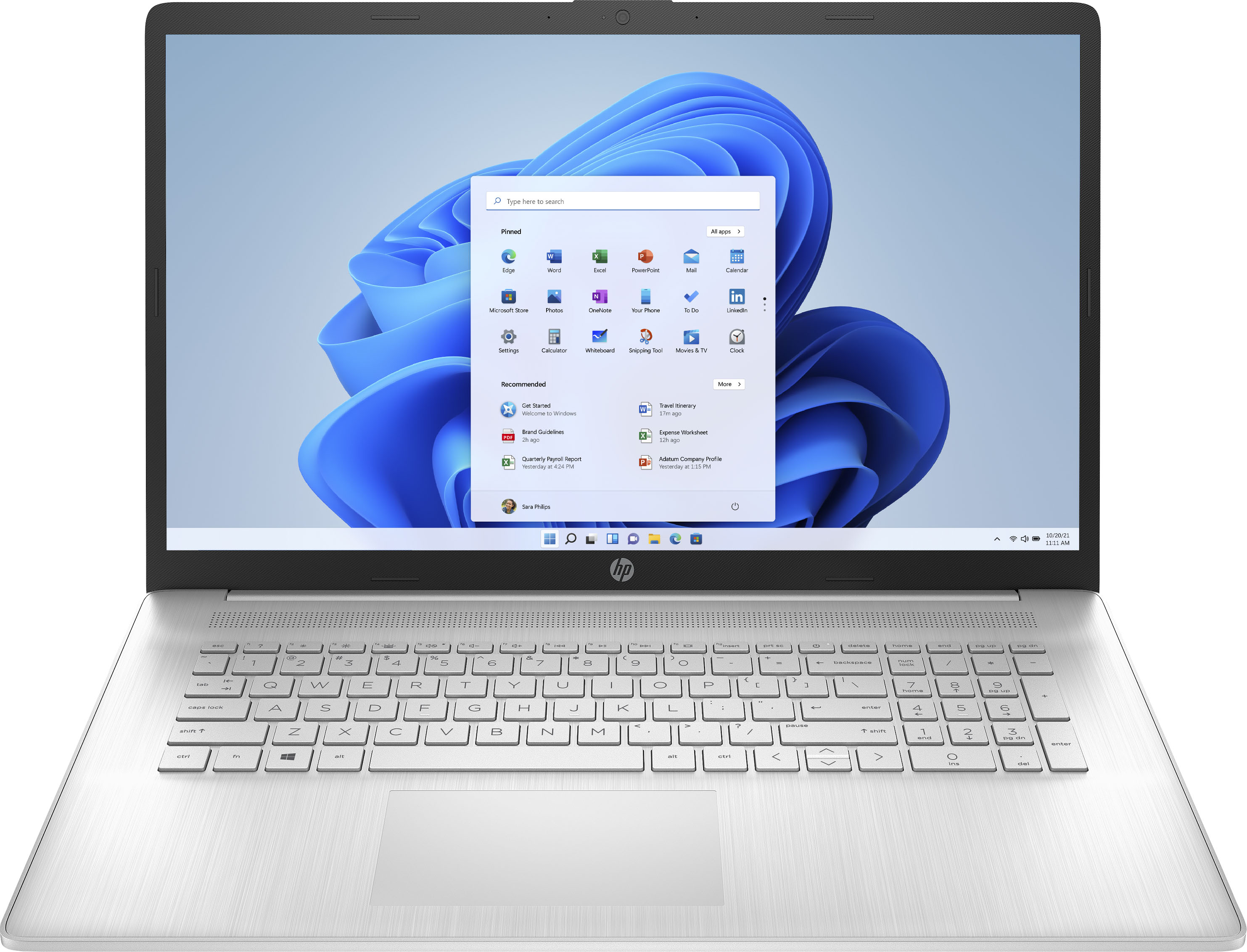 HP - 17.3" Laptop - AMD Ryzen 5 - 8GB Memory - 512GB SSD - Natural Silver