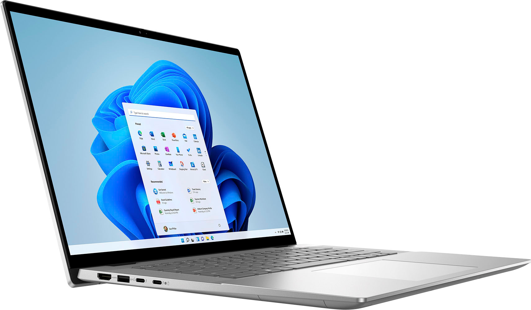 Dell - Inspiron 16.0" 2-in-1 Touch Laptop - 13th Gen Intel Evo i5 - 8GB Memory - 512GB SSD - Platinum Silver