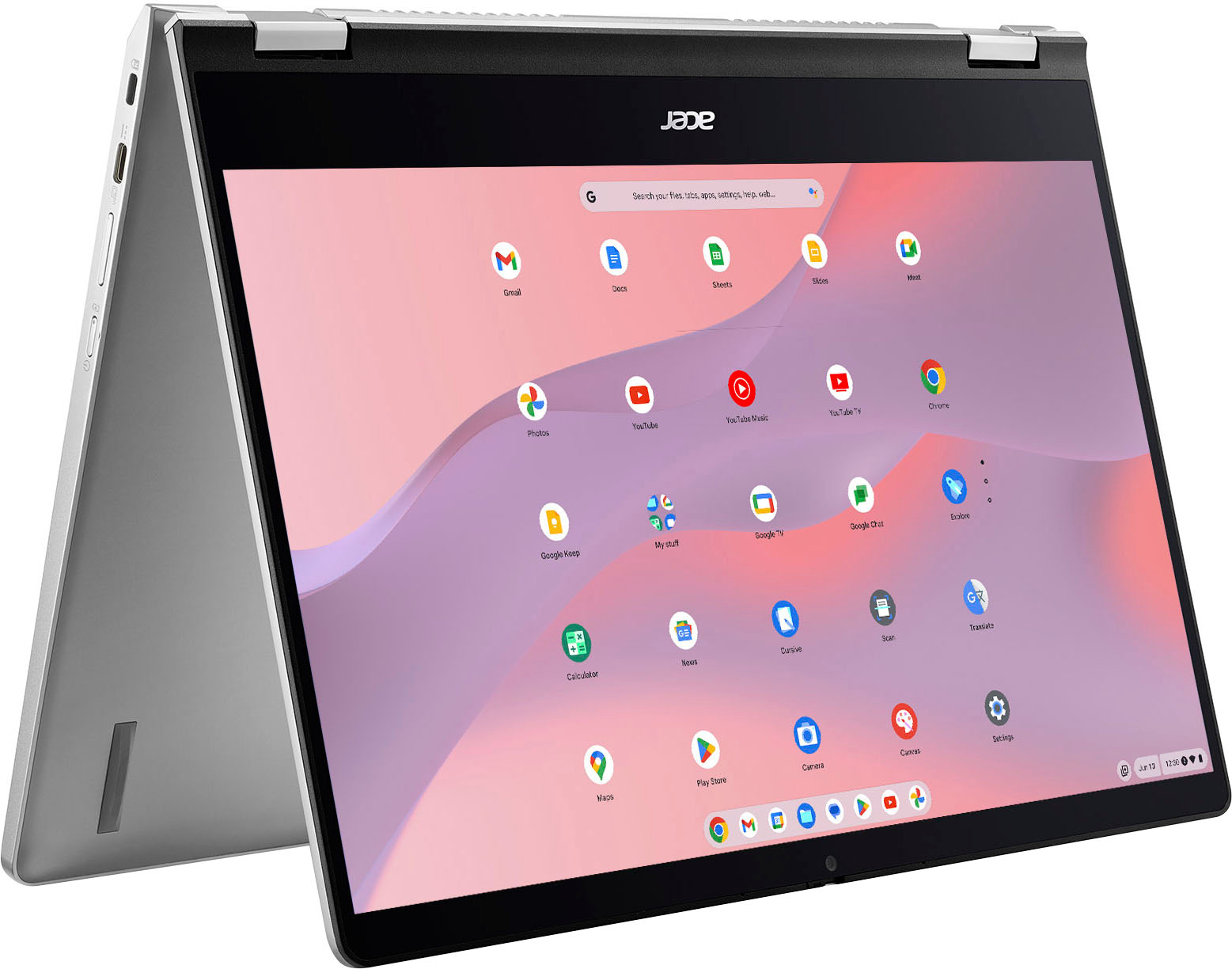 Acer - Chromebook Spin 514 Laptop - 14.0" Full HD 2-in-1 Touchscreen - AMD Ryzen 3 5125C – 8GB – 128GB – WiFi 6- Silver
