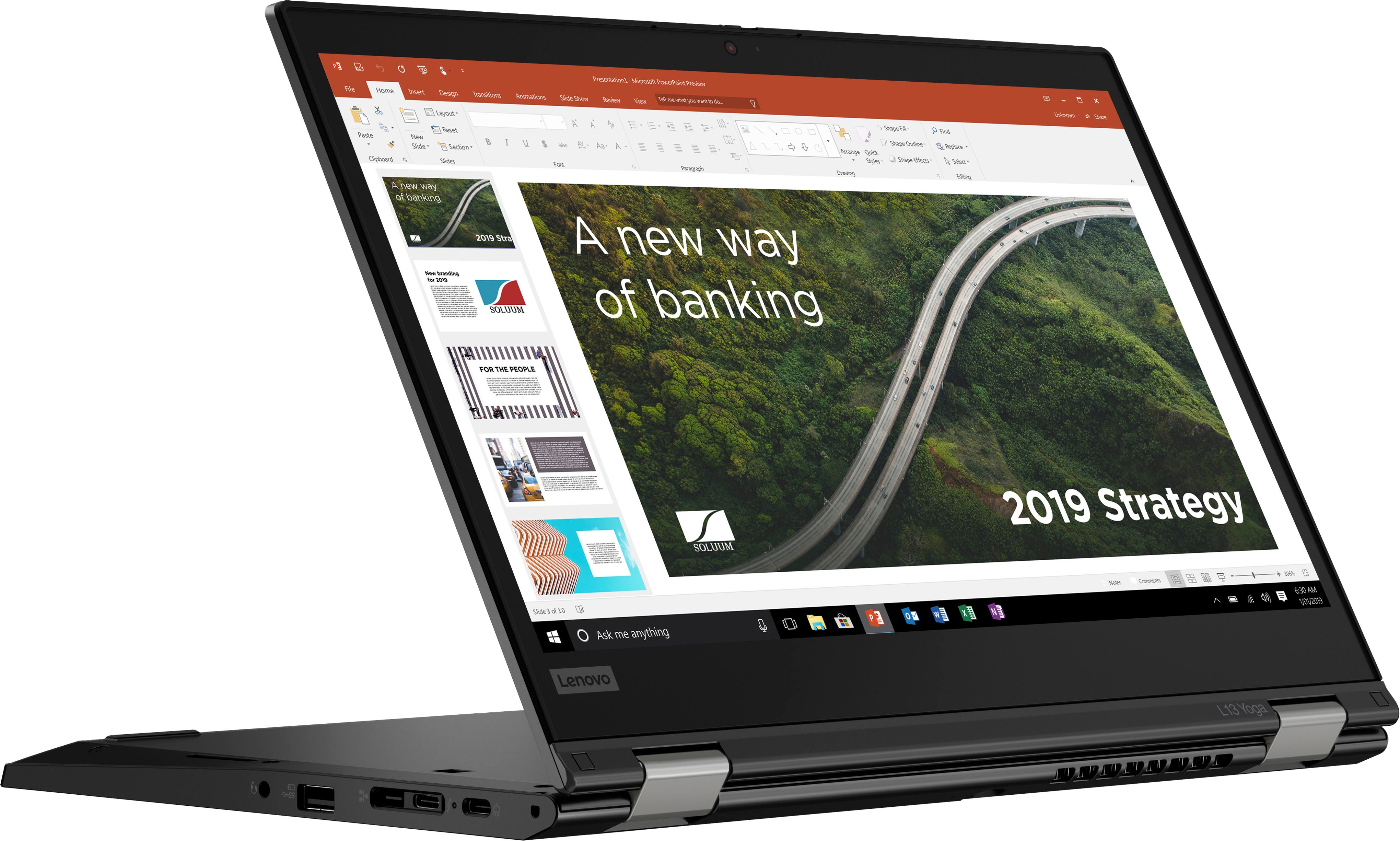 Lenovo - ThinkPad L13 Yoga Gen 2 2-in-1 13.3" FHD (1920 x 1080) Touch Laptop - Ryzen 5 Pro 5650U - 8GB Memory - 512GB SSD - Black