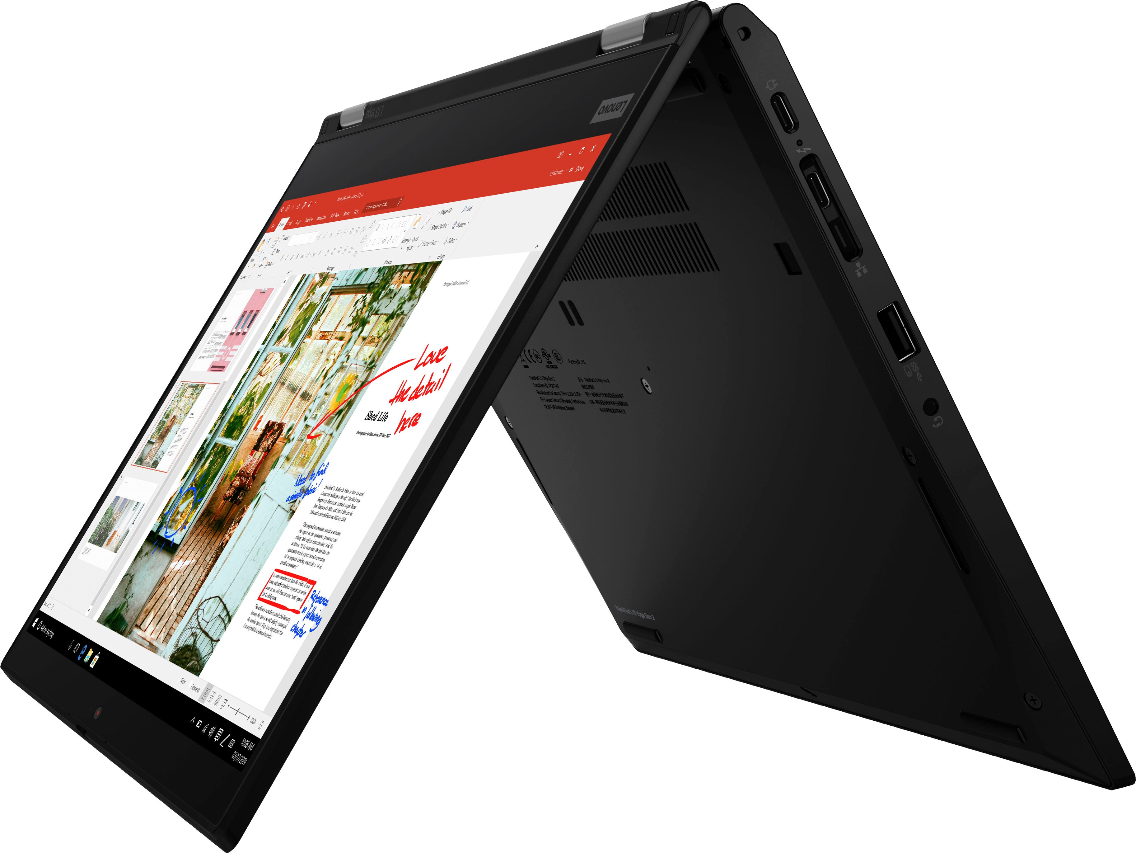 Lenovo - ThinkPad L13 Yoga Gen 2 2-in-1 13.3" FHD (1920 x 1080) Touch Laptop - Ryzen 5 Pro 5650U - 8GB Memory - 512GB SSD - Black