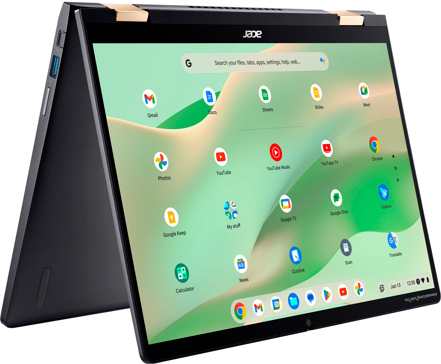 Acer - Chromebook Spin 714 Intel Evo Laptop - 14" 1920 x 1200 2-in-1 Touch - Intel i5-1335U – 8GB LPDDR4X – 256GB SSD–Wi-Fi 6E - Steel Gray