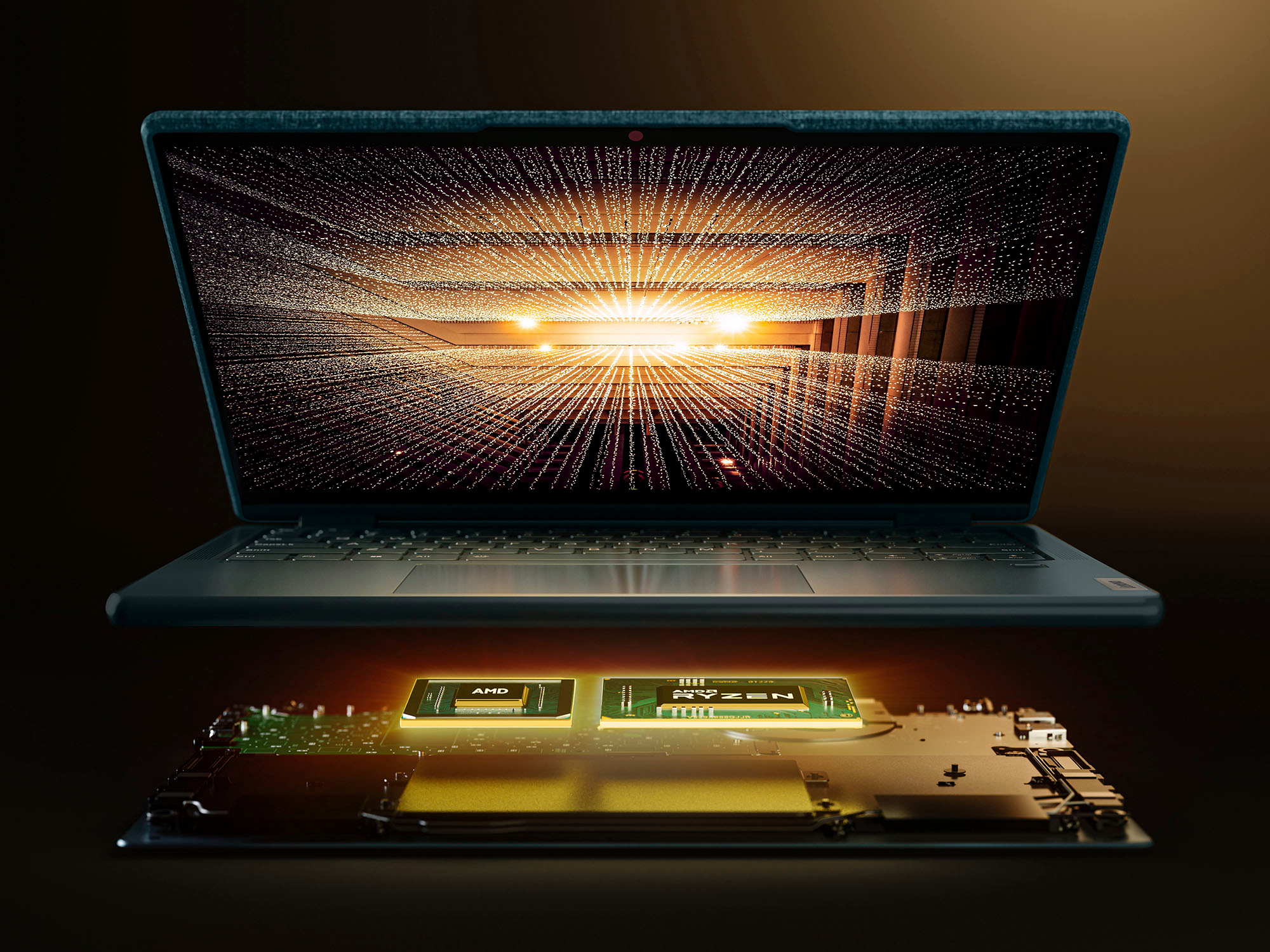 Lenovo - Yoga 6 2-in-1 13.3" WUXGA (1920 x 1200) Touch Laptop -Ryzen 5 7530U with 8GB Memory - 256GB SSD - Dark Teal