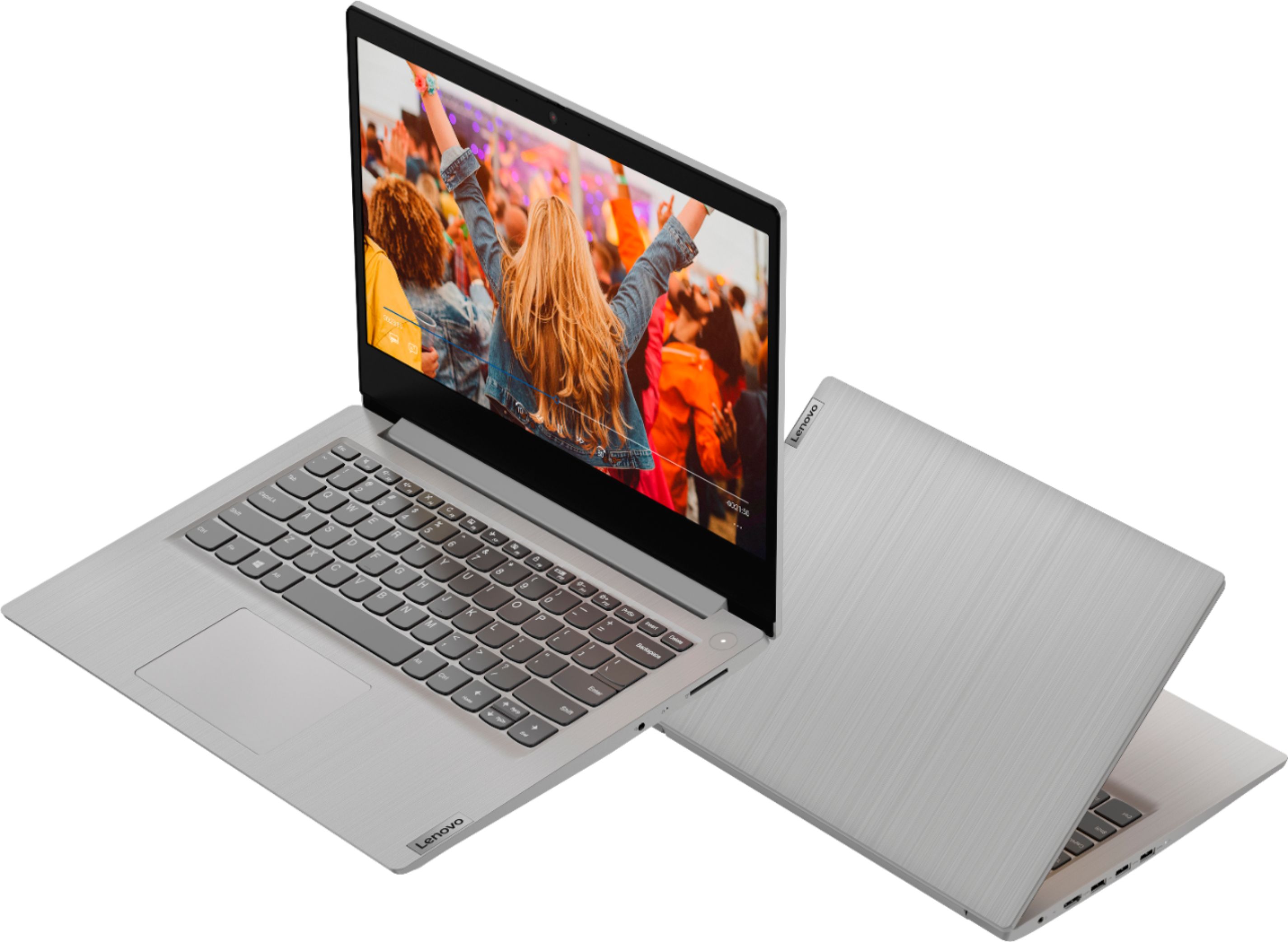 Lenovo - Ideapad 3 14" Laptop - Intel Pentium Silver N5030 - 4GB Memory - 128GB SSD - Platinum Grey