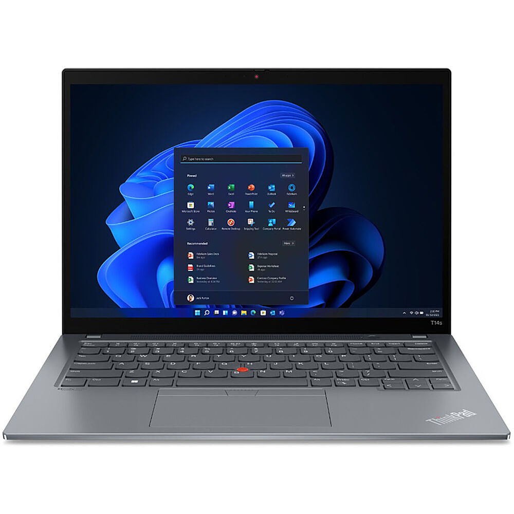 Lenovo - ThinkPad T14s Gen 3 14" Notebook - Intel Core i5-1235U - 16GB Memory - 256GB SSD - Storm Grey