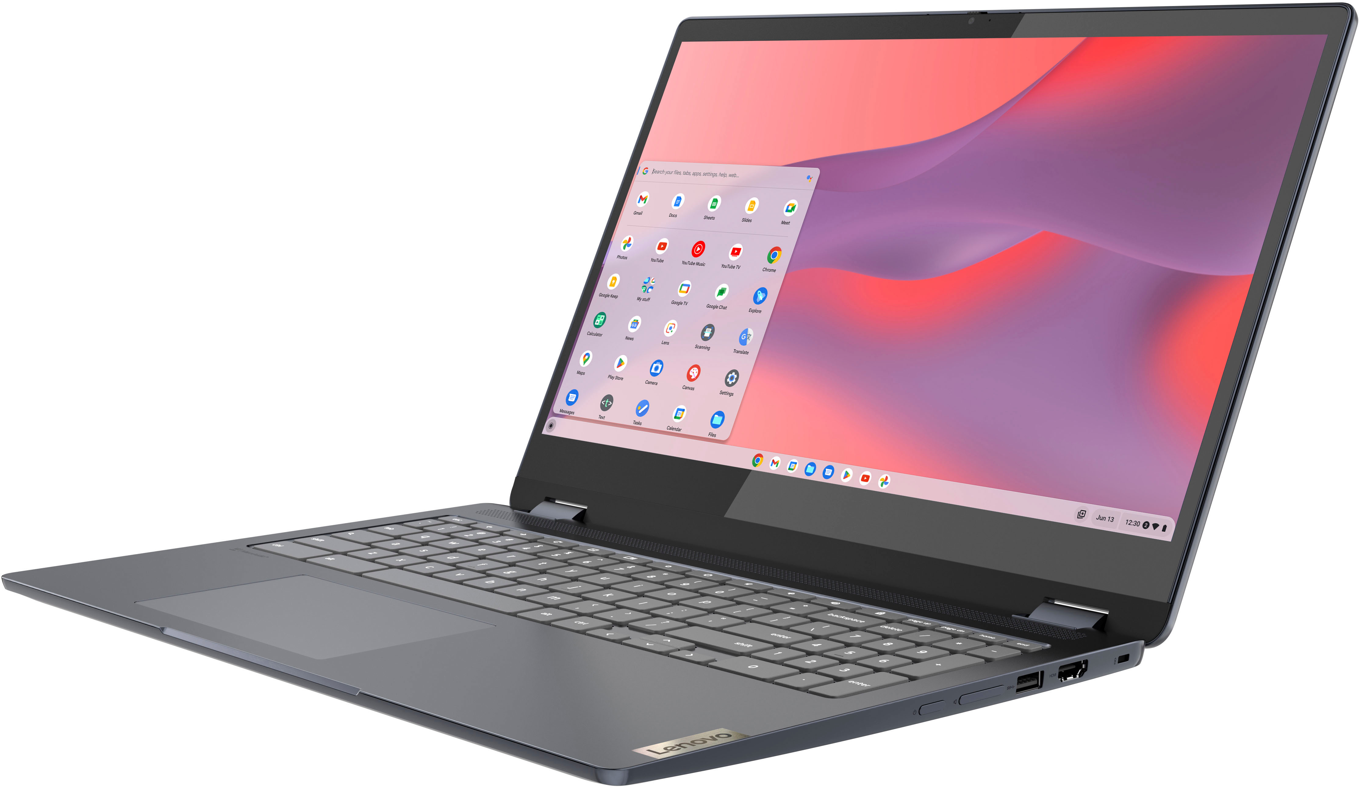 Lenovo - Flex 3i Chromebook 15.6" FHD Touch-Screen Laptop - Celeron N4500 - 4GB Memory - 64GB eMMC - Abyss Blue