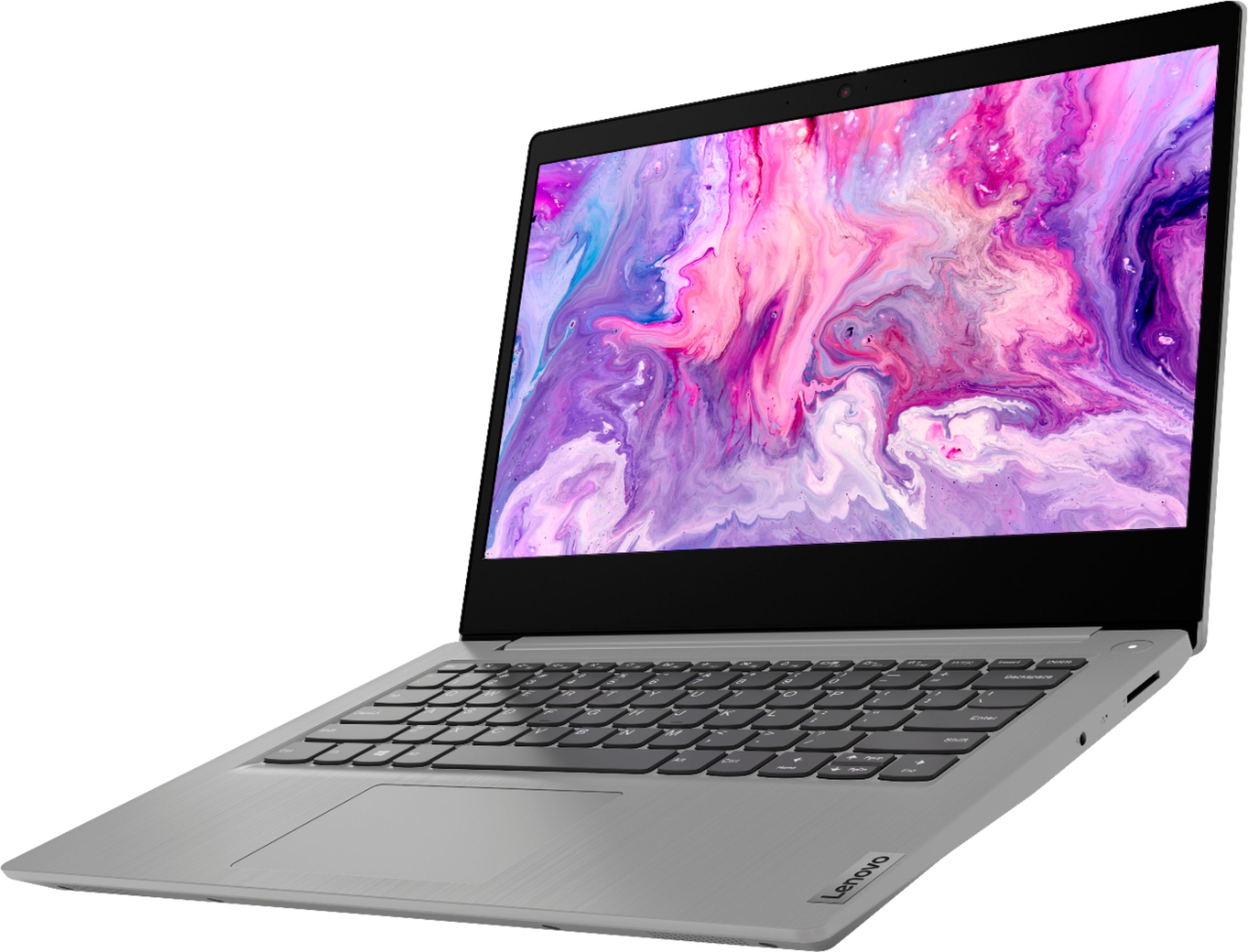 Lenovo - Ideapad 3 14" Laptop - Intel Pentium Silver N5030 - 4GB Memory - 128GB SSD - Platinum Grey