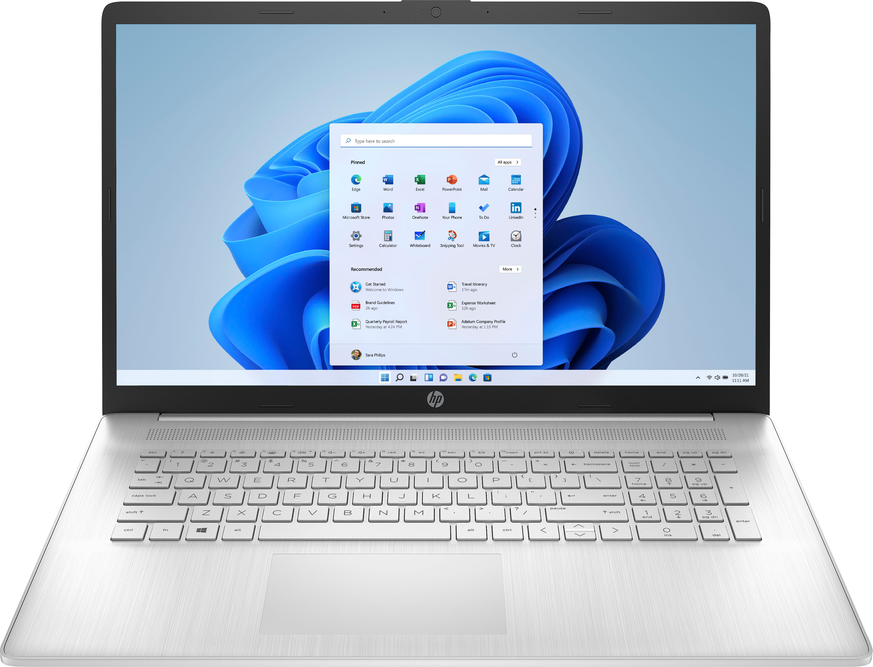 HP - 15.6" Touch-Screen - Laptop - Intel Core i5 - 12GB Memory - 256GB SSD - Natural Silver