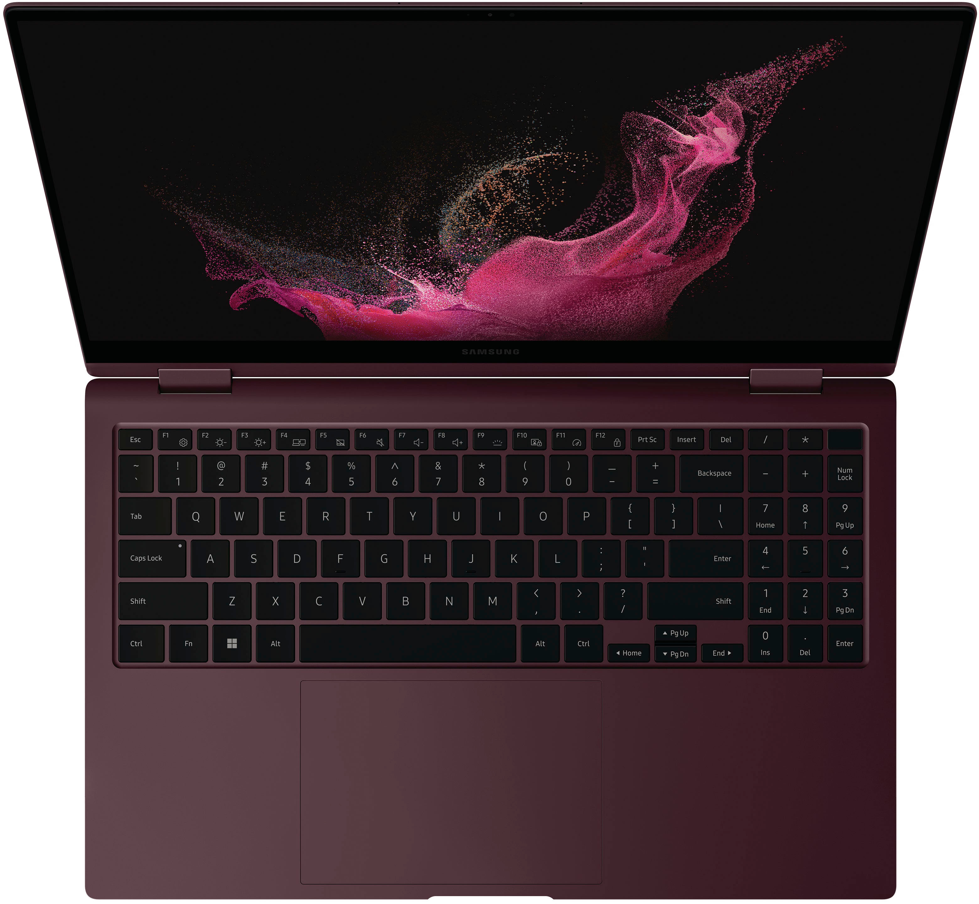 Samsung - Galaxy Book2 Pro 360 2-in-1 15.6” AMOLED Touch Screen Laptop - Intel 12th Gen Evo Core i7 - 16GB DDR5 Memory – 1TB SSD - Burgundy