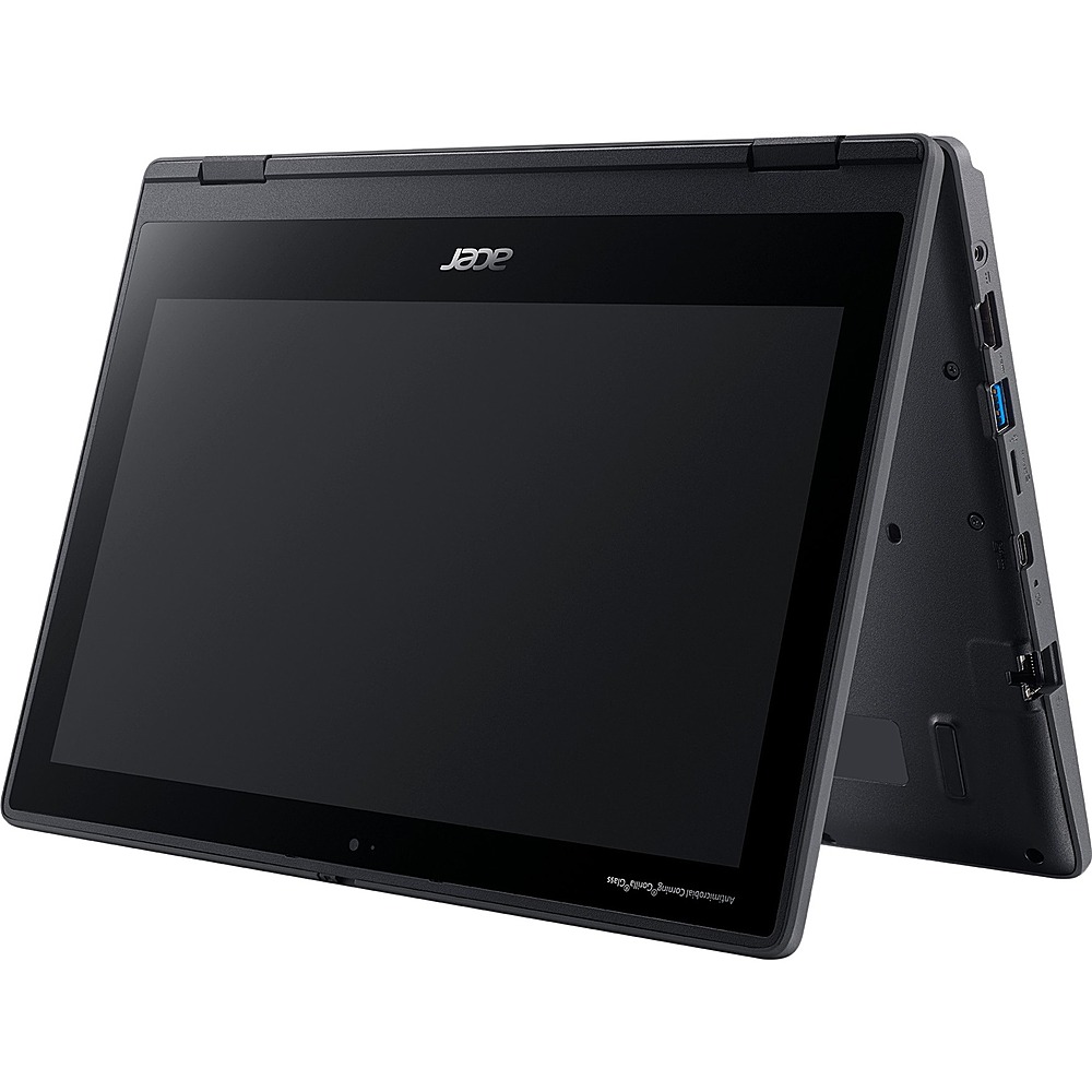 Acer - TravelMate Spin B3 B311RN-31 11.6" Laptop - Intel Celeron - 4 GB Memory - 128 GB eMMC - Shale Black