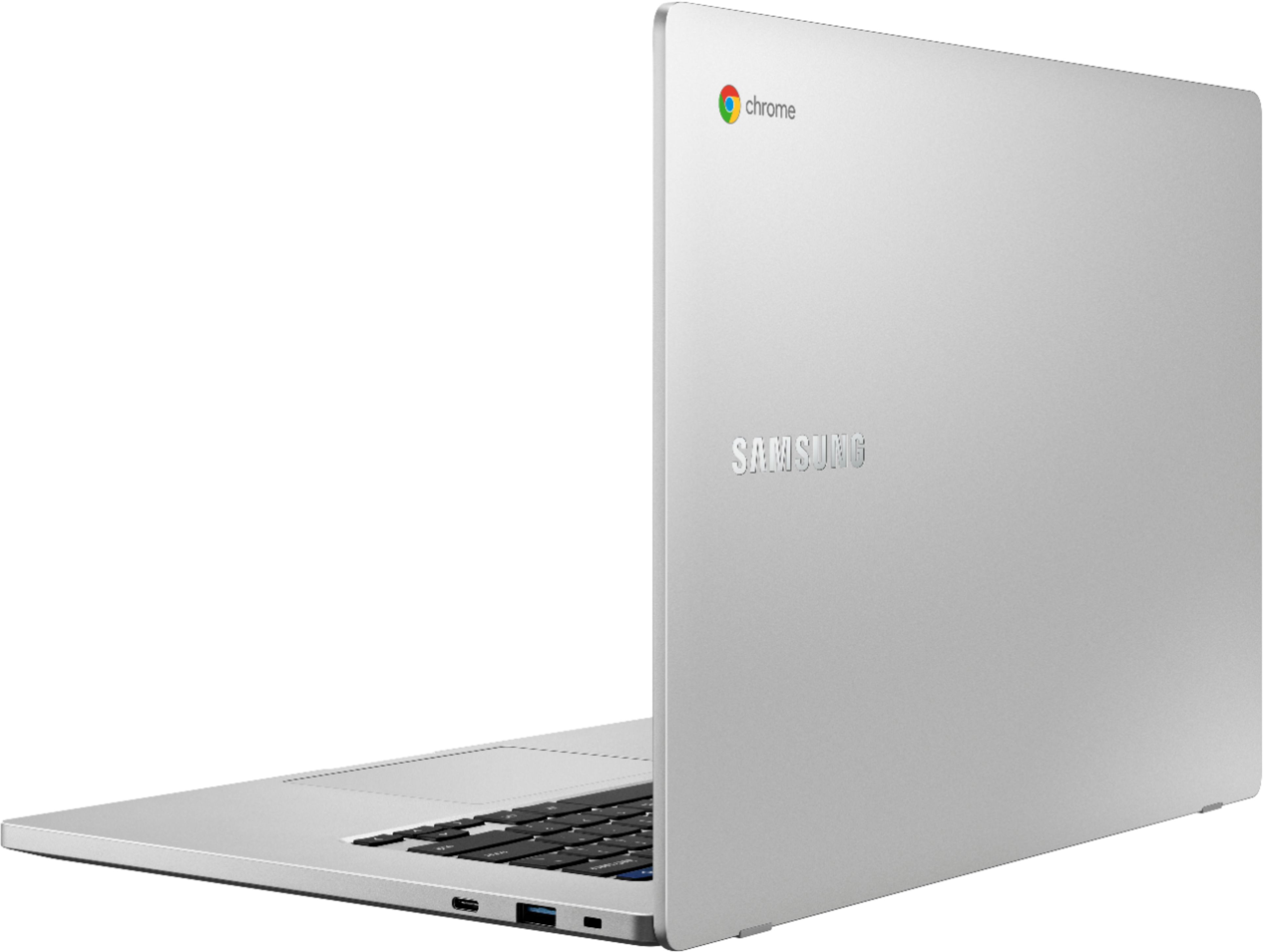 Samsung - 15.6" Chromebook - Intel Celeron - 4GB Memory - 32GB eMMC Flash Memory - Platinum Titan