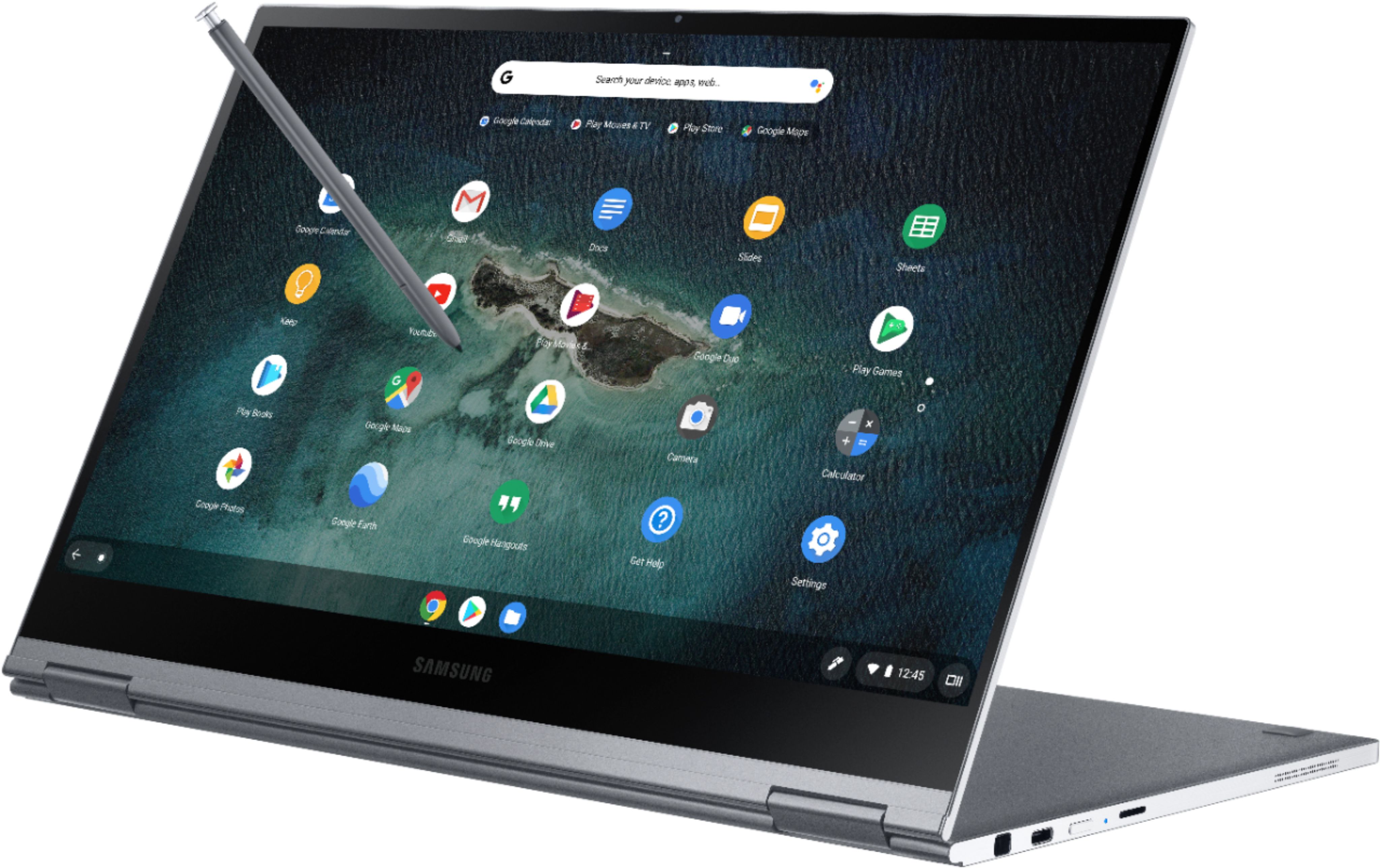 Samsung - Galaxy 13.3" 4K Ultra HD Touch-Screen Chromebook - Intel Core i5 - 8GB Memory - 256GB SSD - Mercury Gray