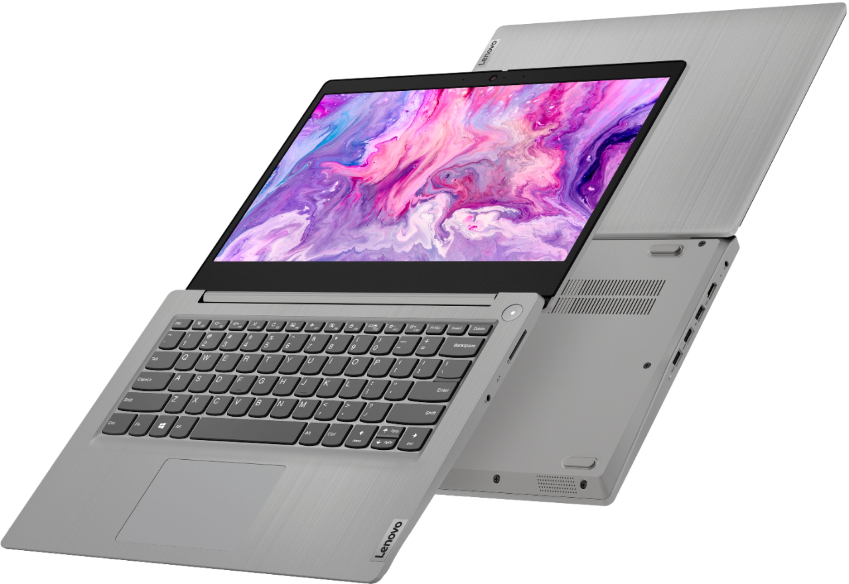 Lenovo - Ideapad 3 14" Laptop - Intel Pentium Silver N5030 - 4GB Memory - 128GB SSD - Platinum Grey