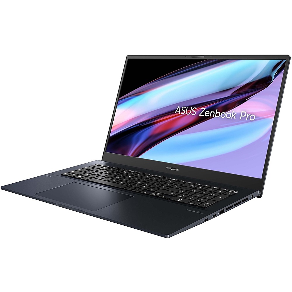 ASUS - Zenbook Pro 17 UM6702 17.3" Touch-Screen Laptop - AMD Ryzen 7 - Memory - NVIDIA GeForce RTX 3050 - 512 GB SSD - Tech Black