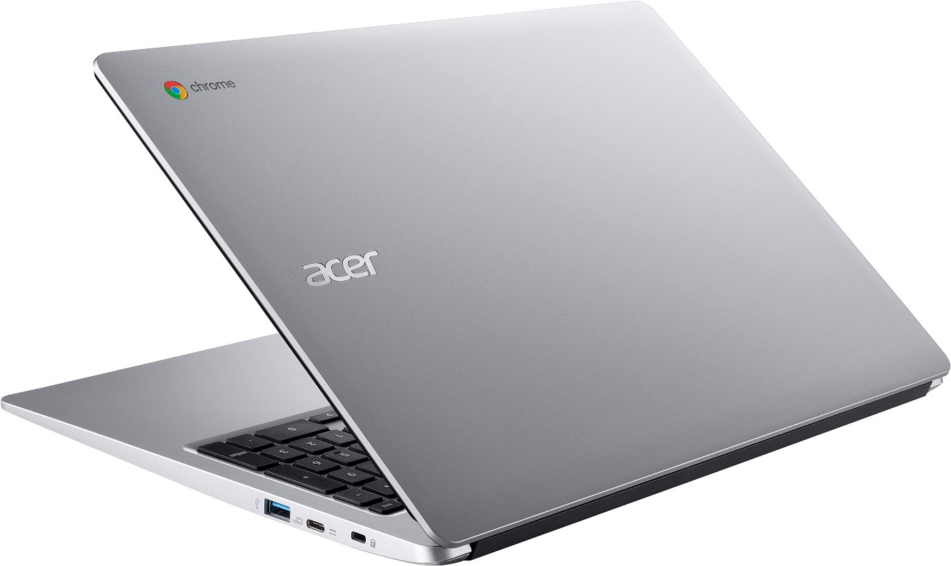 Acer - Chromebook 315 Laptop-15.6" Full HD Touch- 4GB LPDDR4-64GB eMMC- Wi-Fi 5 - Pure Silver