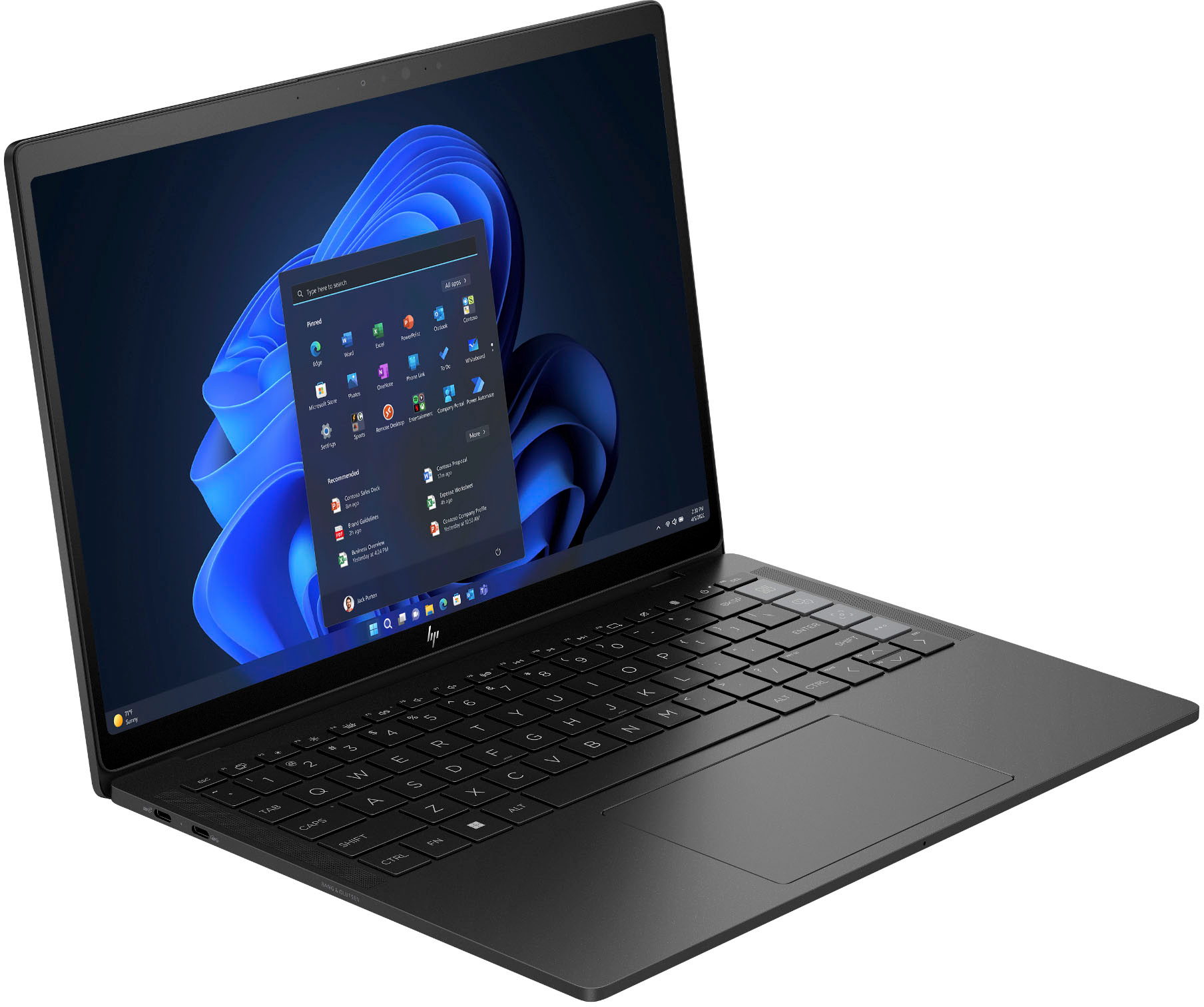 HP - Dragonfly Pro 14" Wide Ultra XGA Touch-Screen Laptop - AMD Ryzen 7 - 32GB Memory - 1TB SSD - Sparkling Black