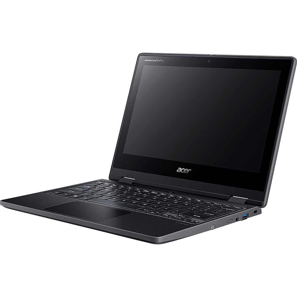 Acer - TravelMate Spin B3 B311RN-31 11.6" Laptop - Intel Celeron - 4 GB Memory - 128 GB eMMC - Shale Black