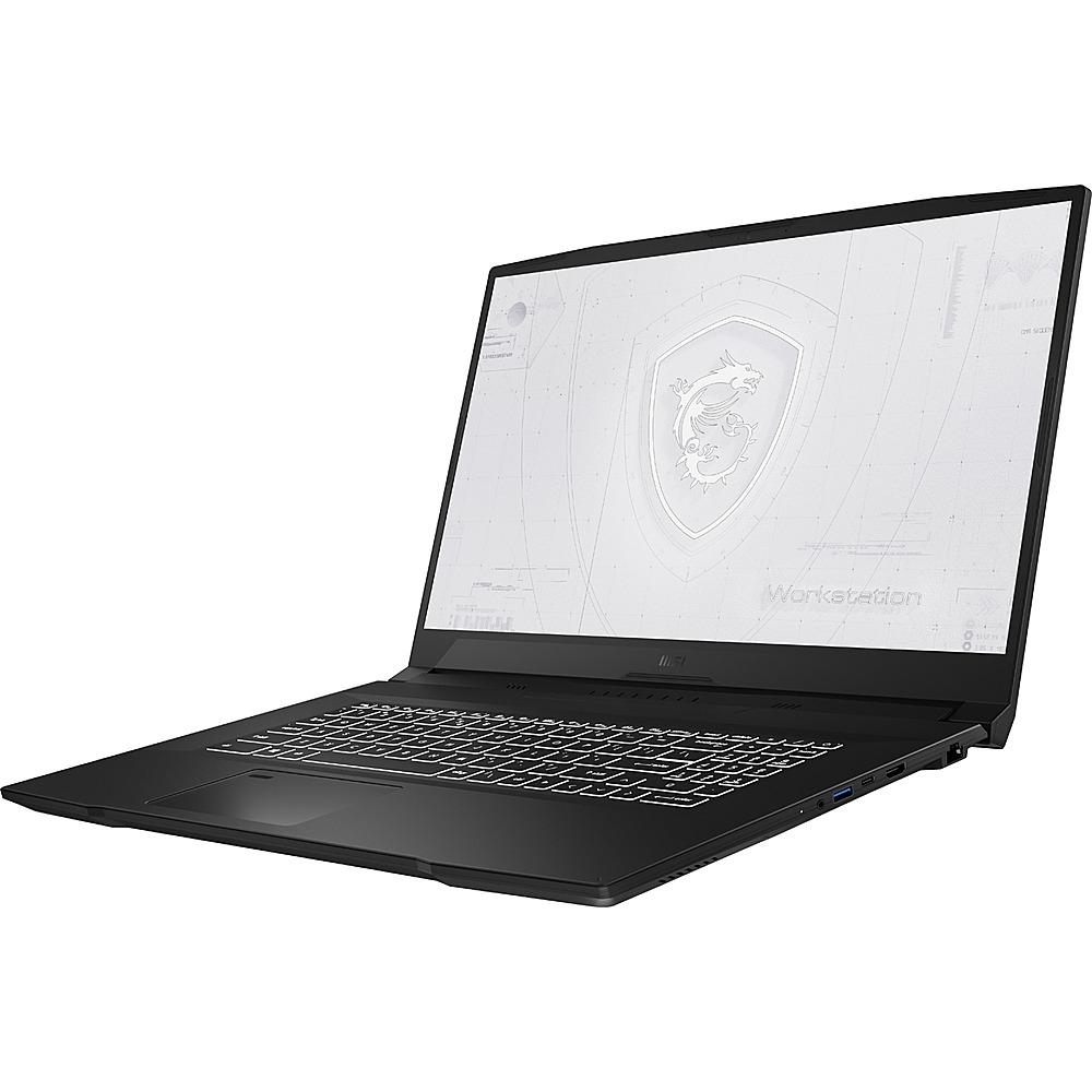 MSI - WF76 17.3" Laptop - Intel Core i7 - 16GB Memory - NVIDIA Quadro A2000 - 1 TB SSD - Black