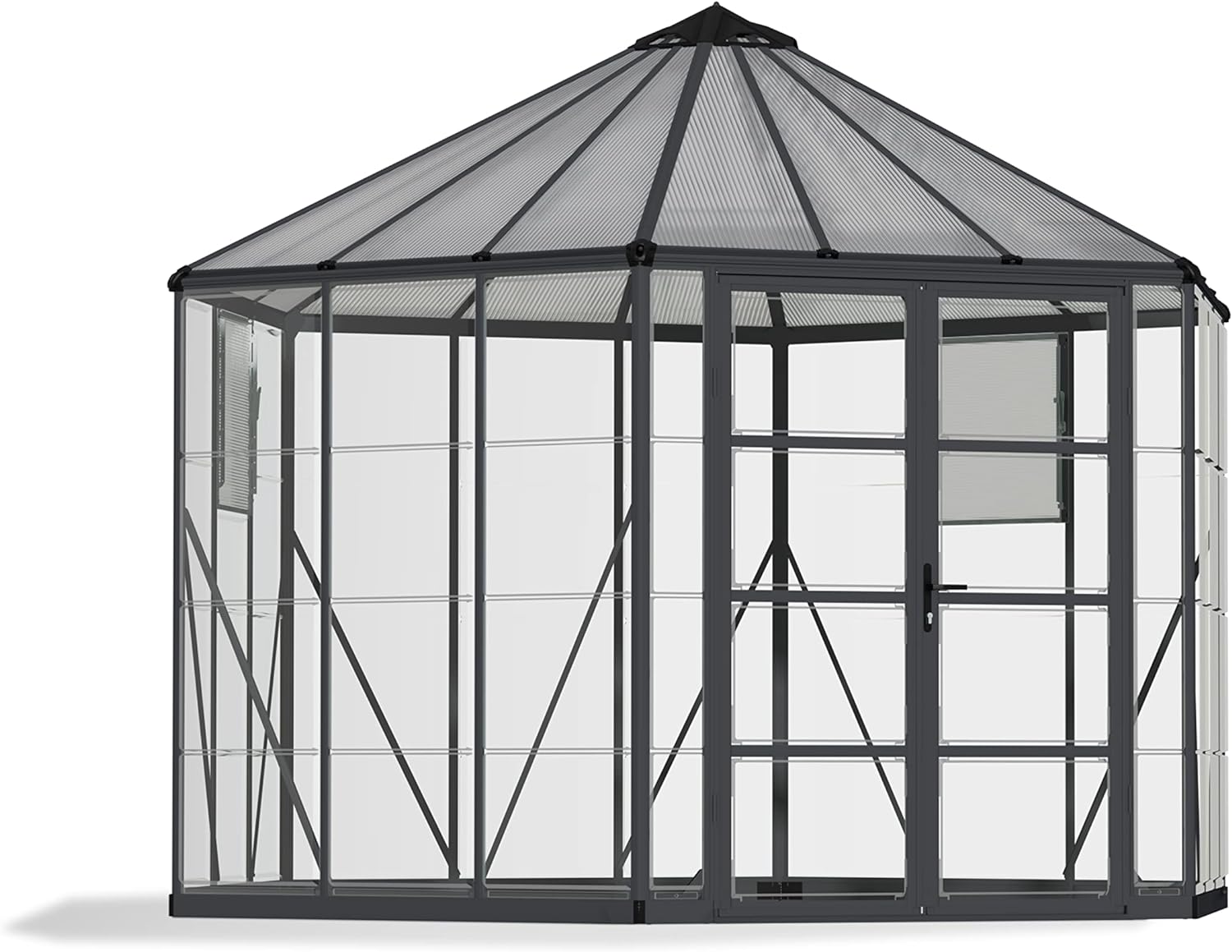 Palram - Canopia Oasis Greenhouse - 10' x 12' x 9' - Gray