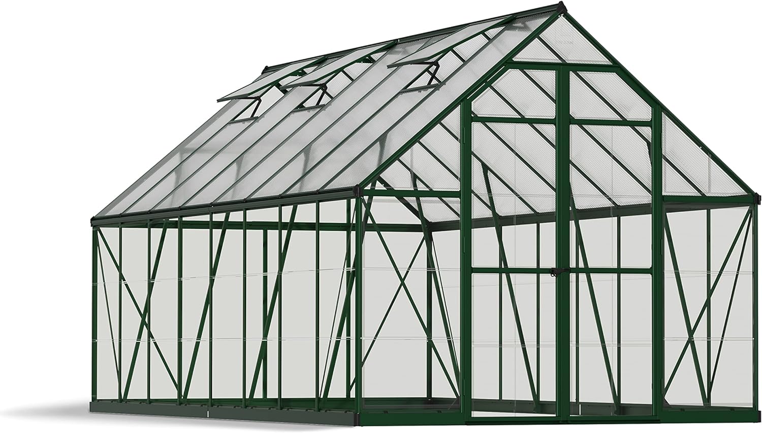 Palram - Canopia Balance Hobby Greenhouse, 8' x 8', Green