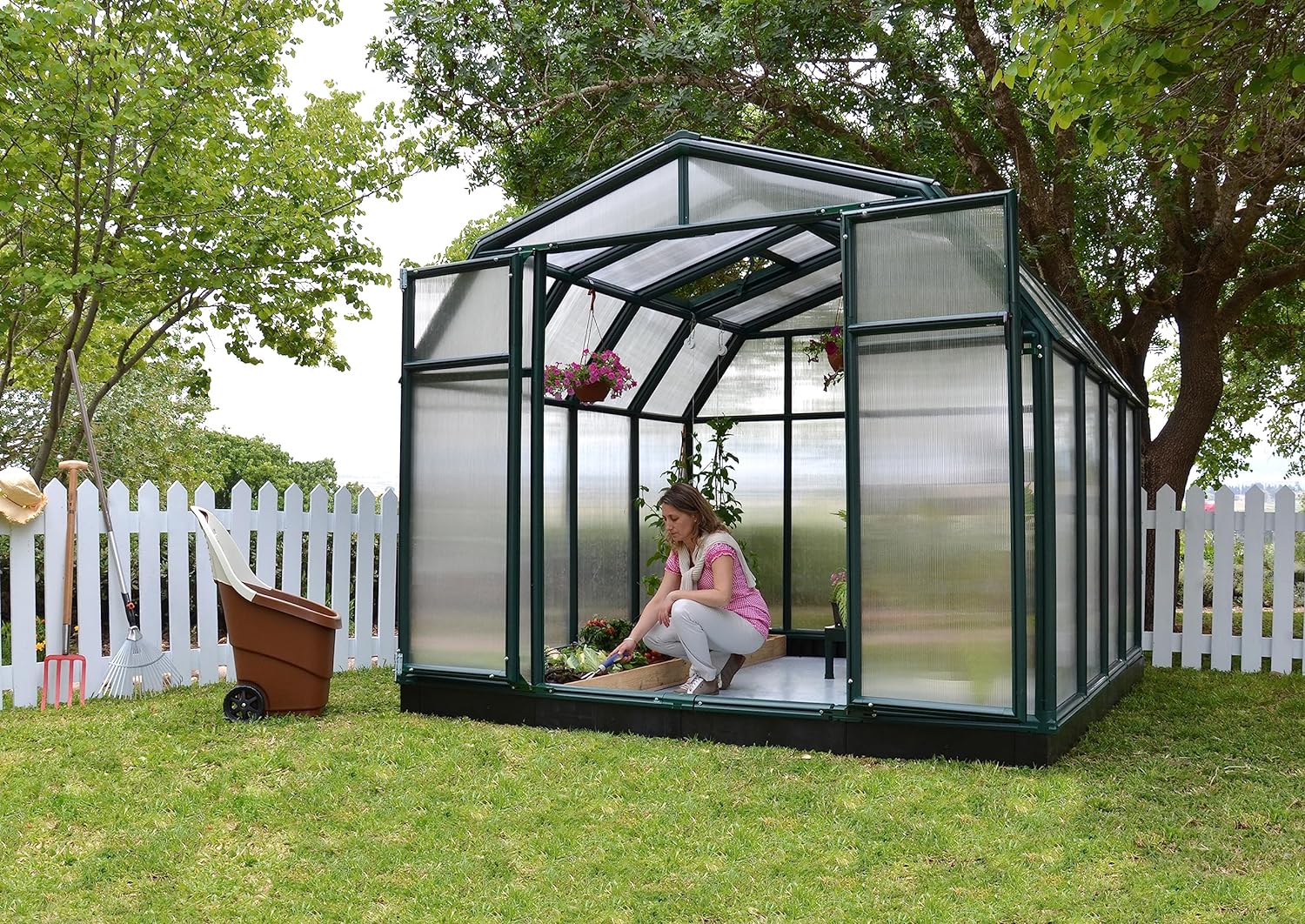 Rion Palram - Canopia Hobby Gardener 8' x 8' Greenhouse