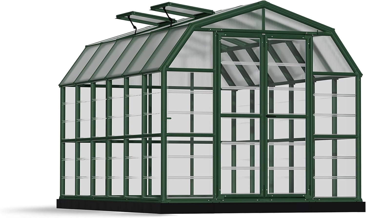 HG7212C Grand Gardener Greenhouse, 8' x 12', Dark Green