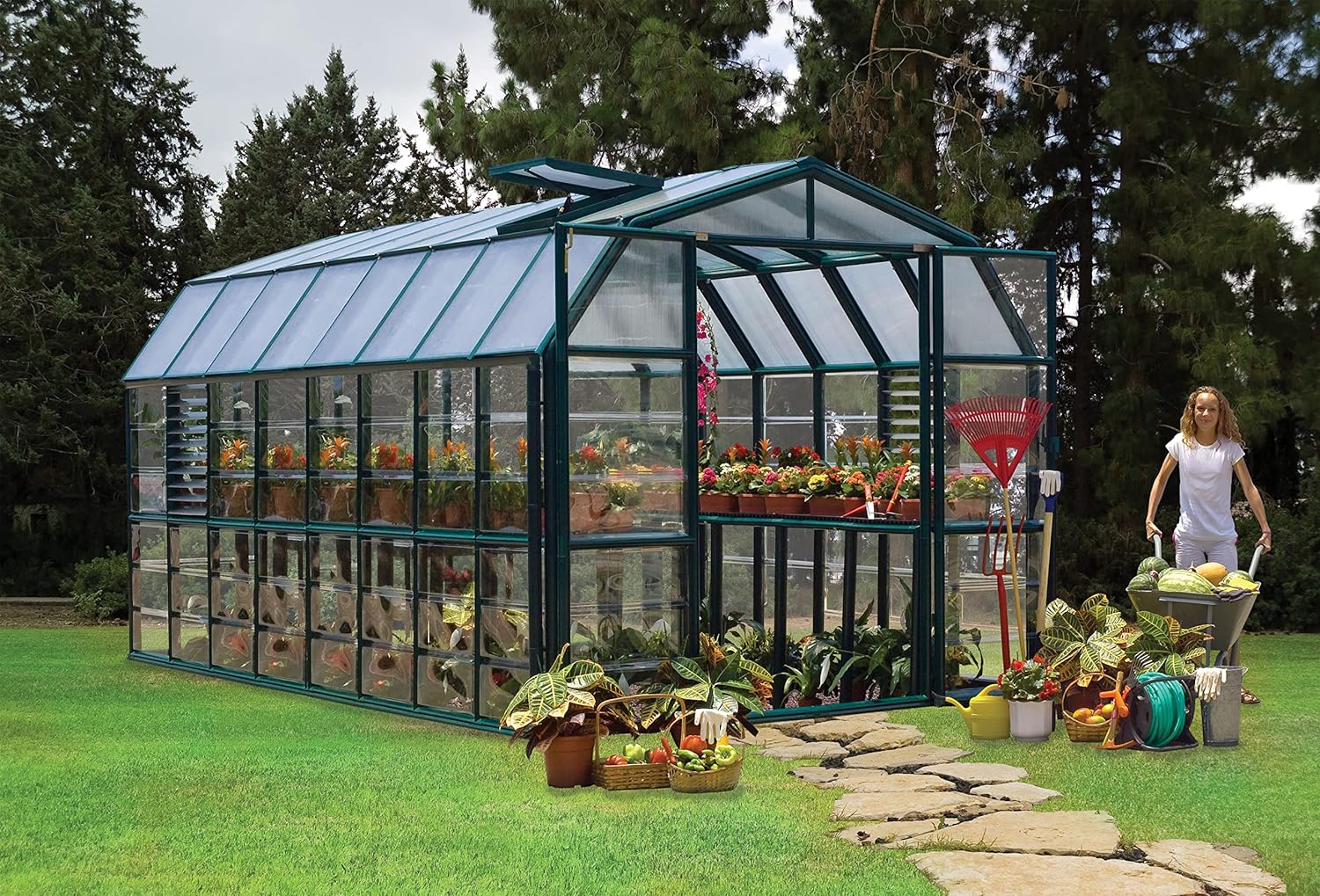 Palram - Canopia Prestige 2 Clear 8' x 16' Greenhouse