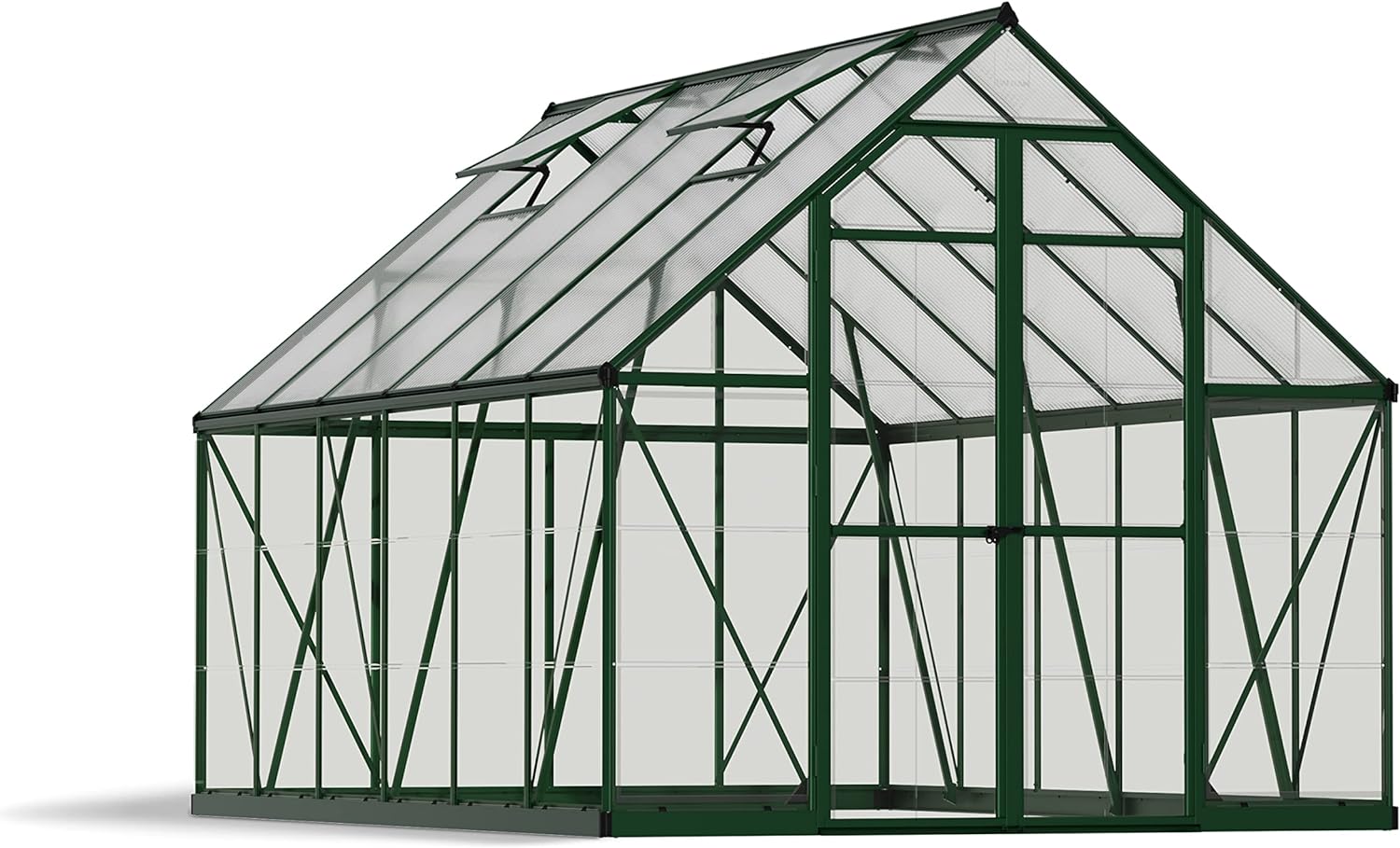 Palram - Canopia Balance Hobby Greenhouse, 8' x 8', Green